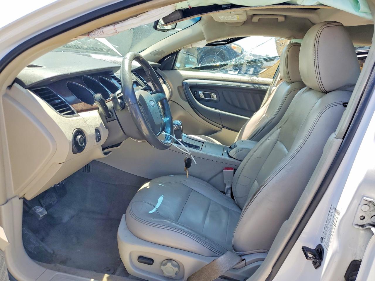 2012 Ford Taurus Sel White vin: 1FAHP2EW4CG103043