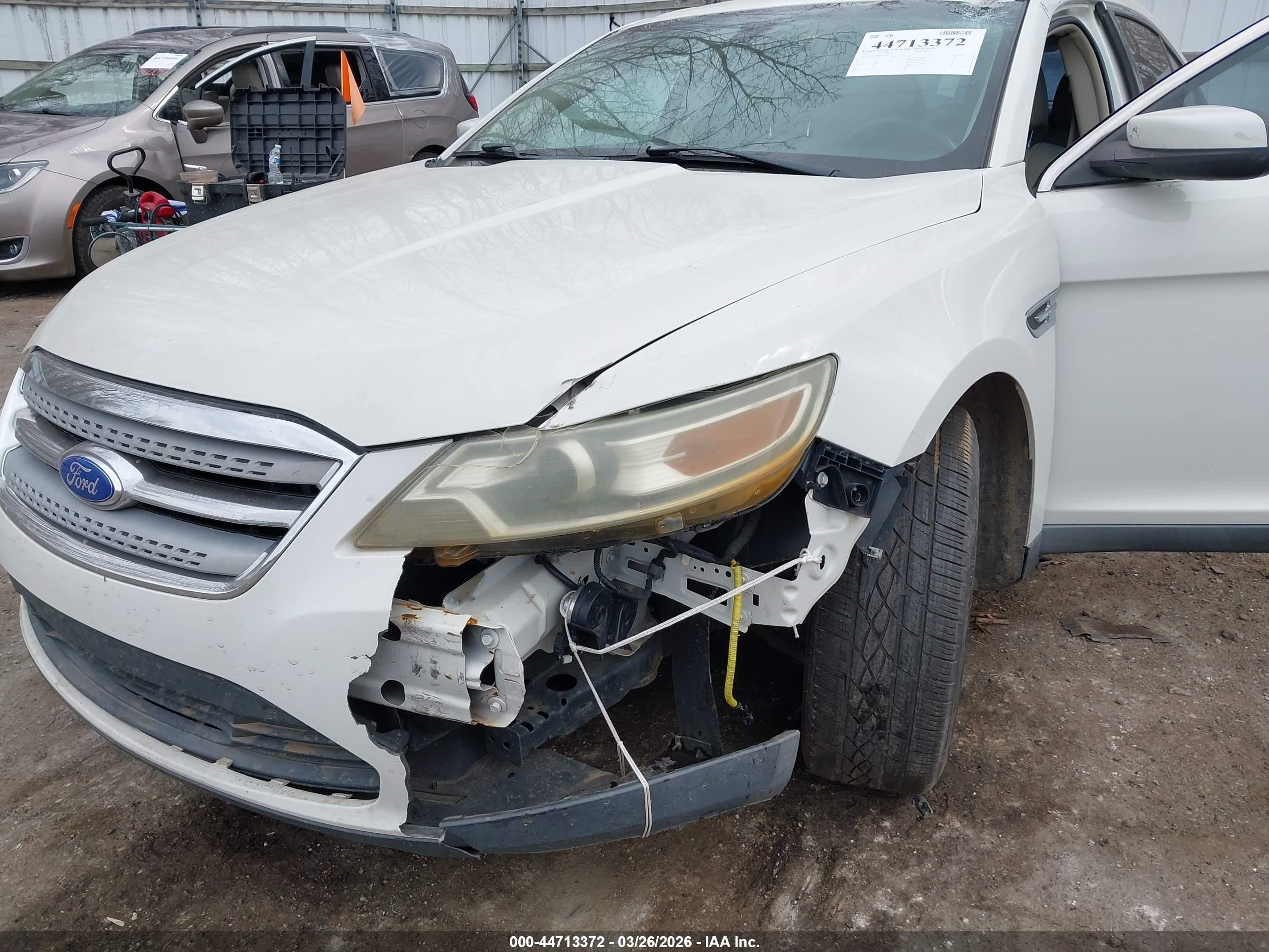 2012 Ford Taurus Sel White vin: 1FAHP2EW4CG110283