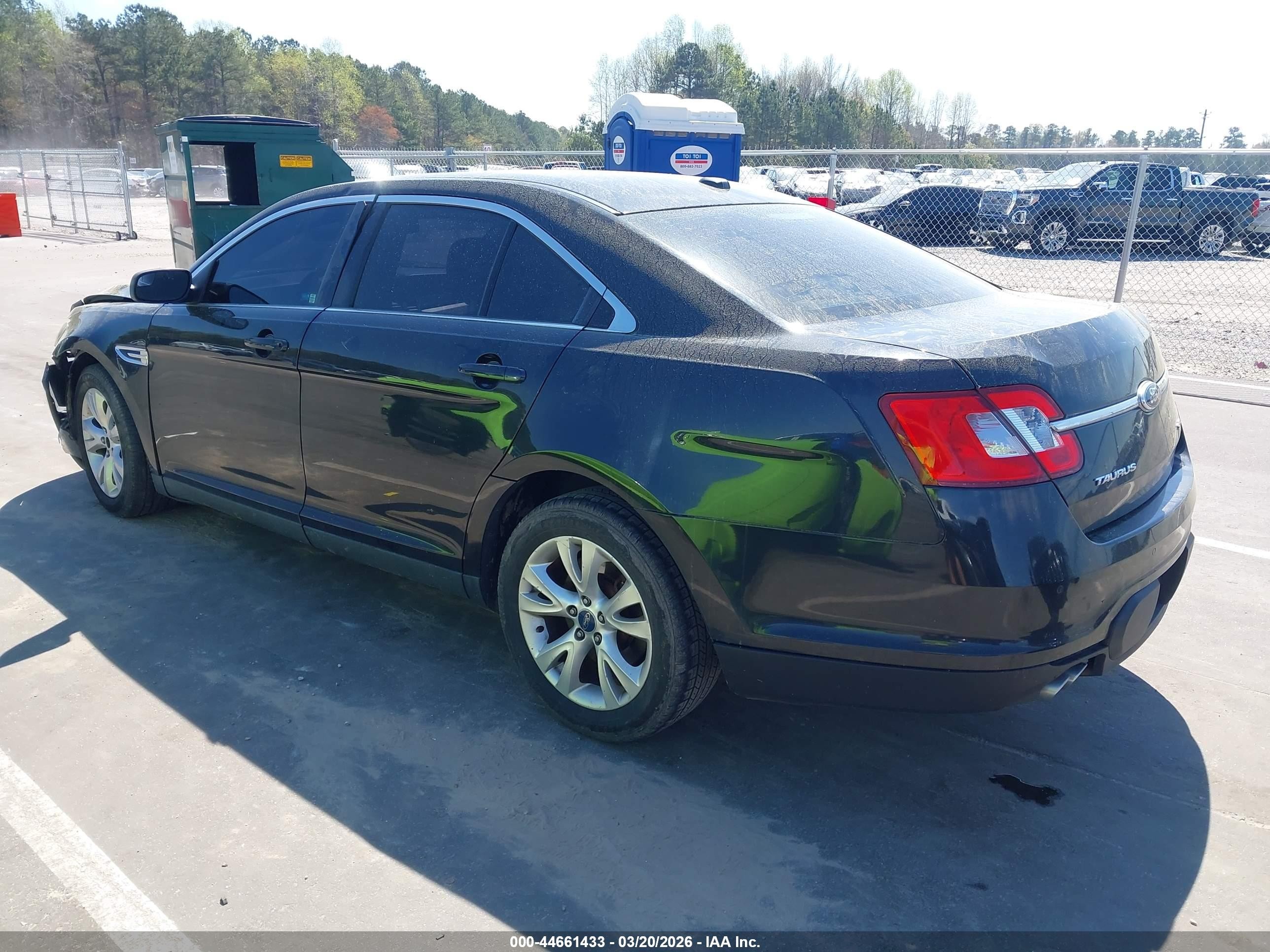 2012 Ford Taurus Sel Black vin: 1FAHP2EW4CG126628