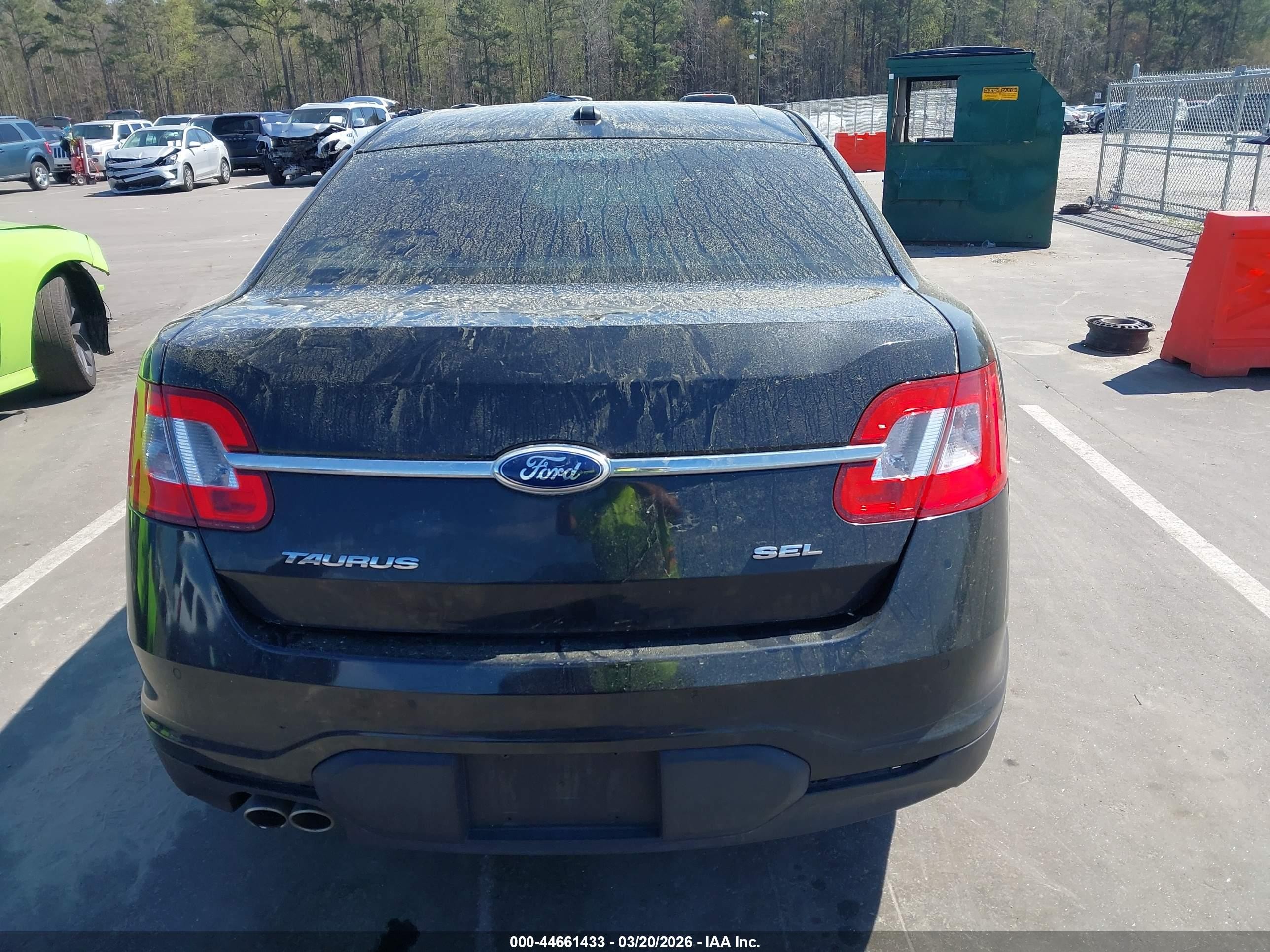2012 Ford Taurus Sel Black vin: 1FAHP2EW4CG126628