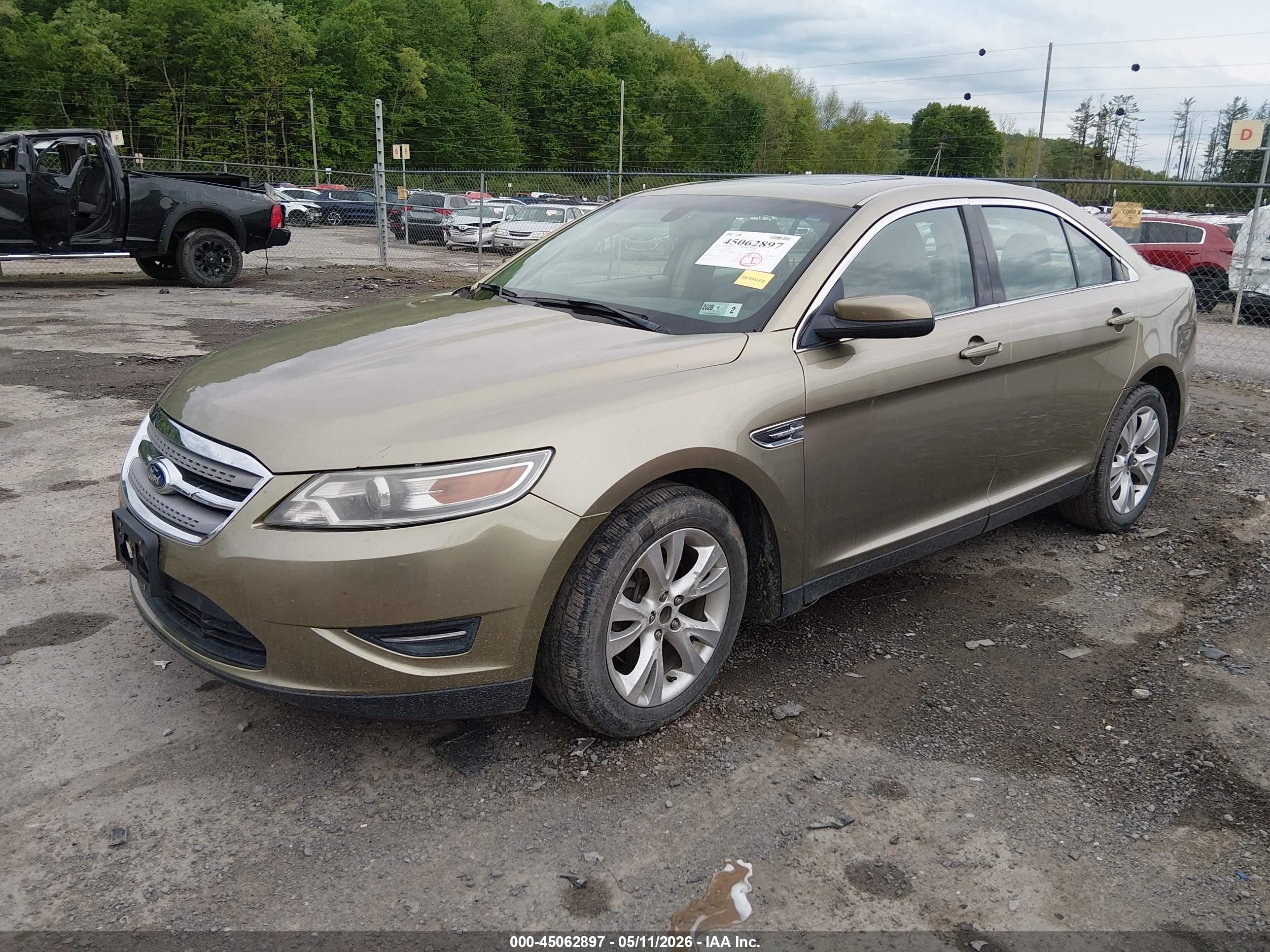 2012 Ford Taurus Sel Green vin: 1FAHP2EW4CG137807