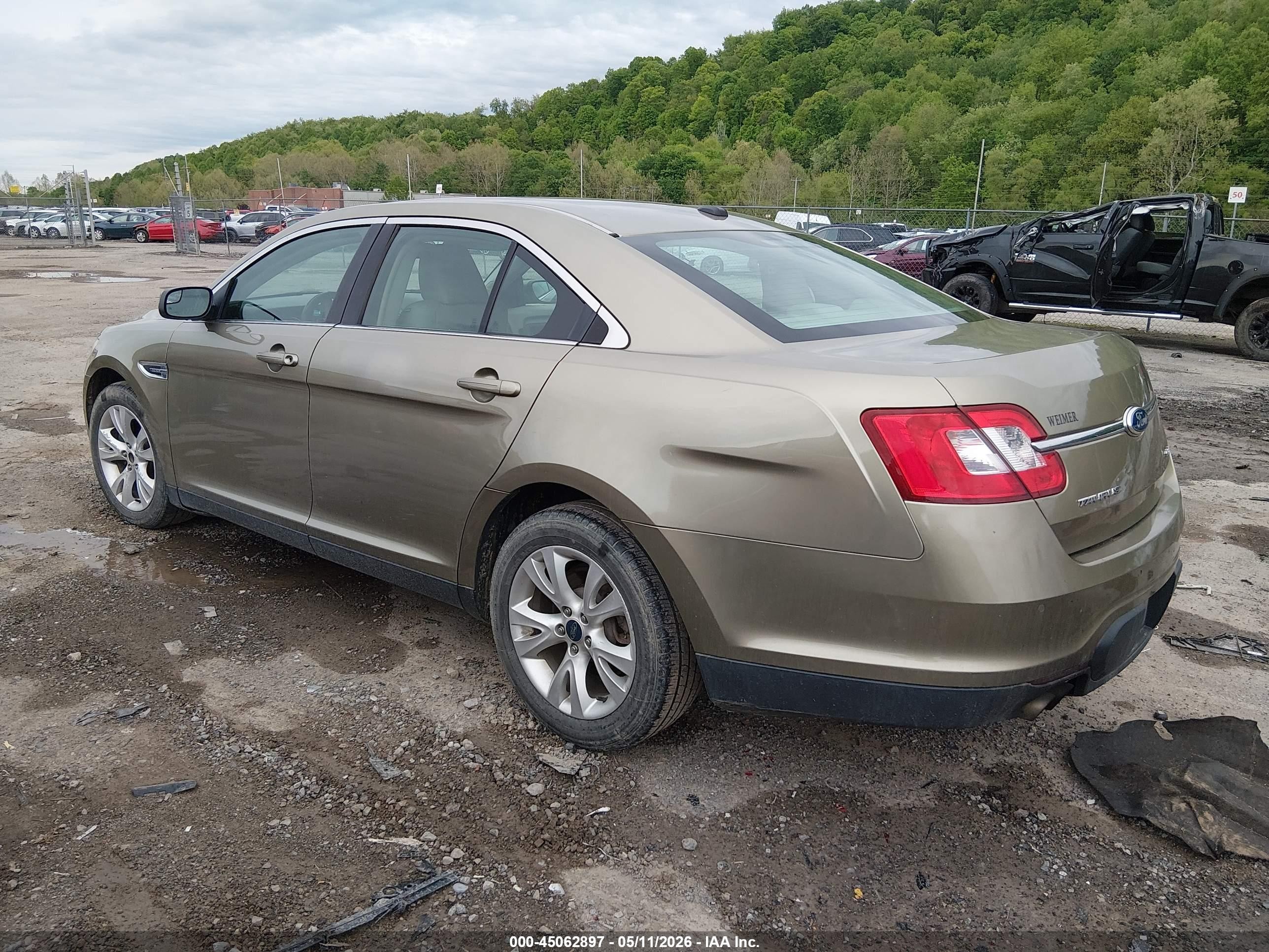2012 Ford Taurus Sel Green vin: 1FAHP2EW4CG137807