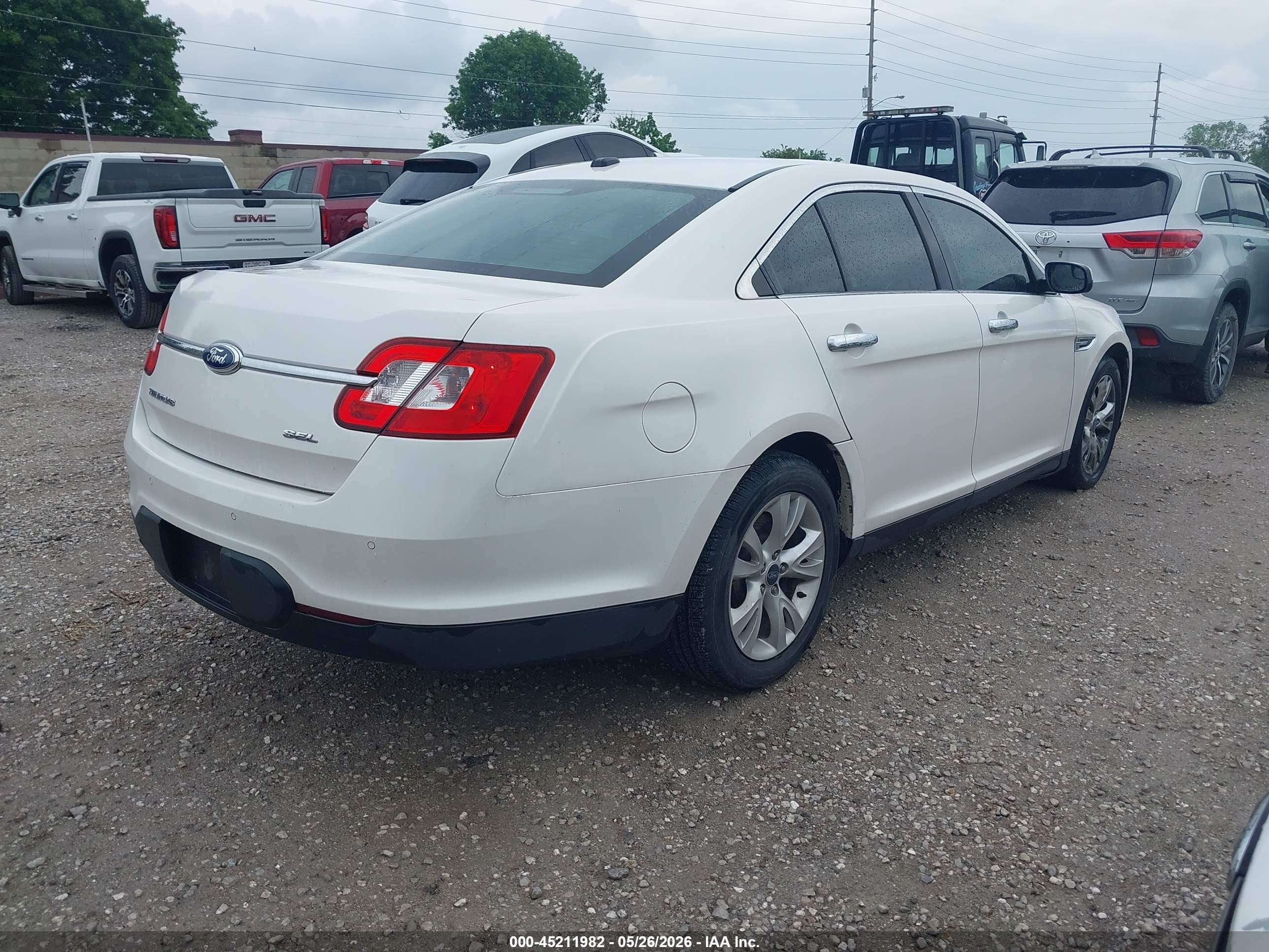2012 Ford Taurus Sel White vin: 1FAHP2EW4CG141789