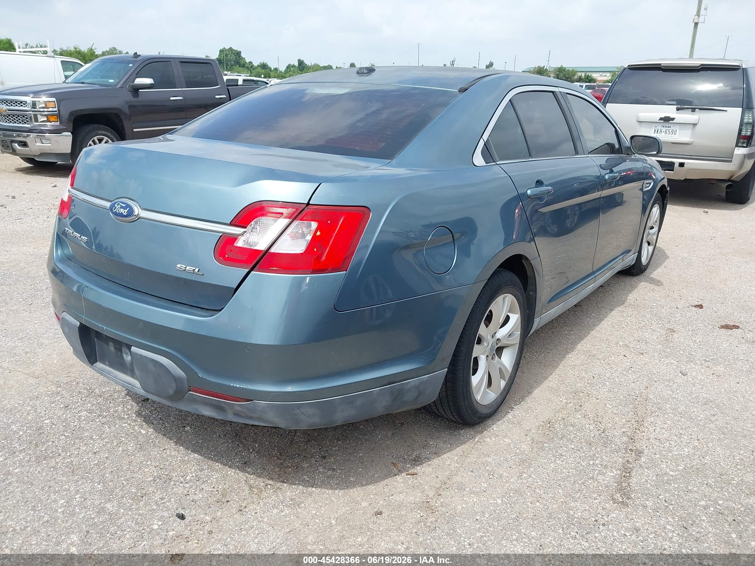 2010 Ford Taurus Sel Teal vin: 1FAHP2EW5AG158002