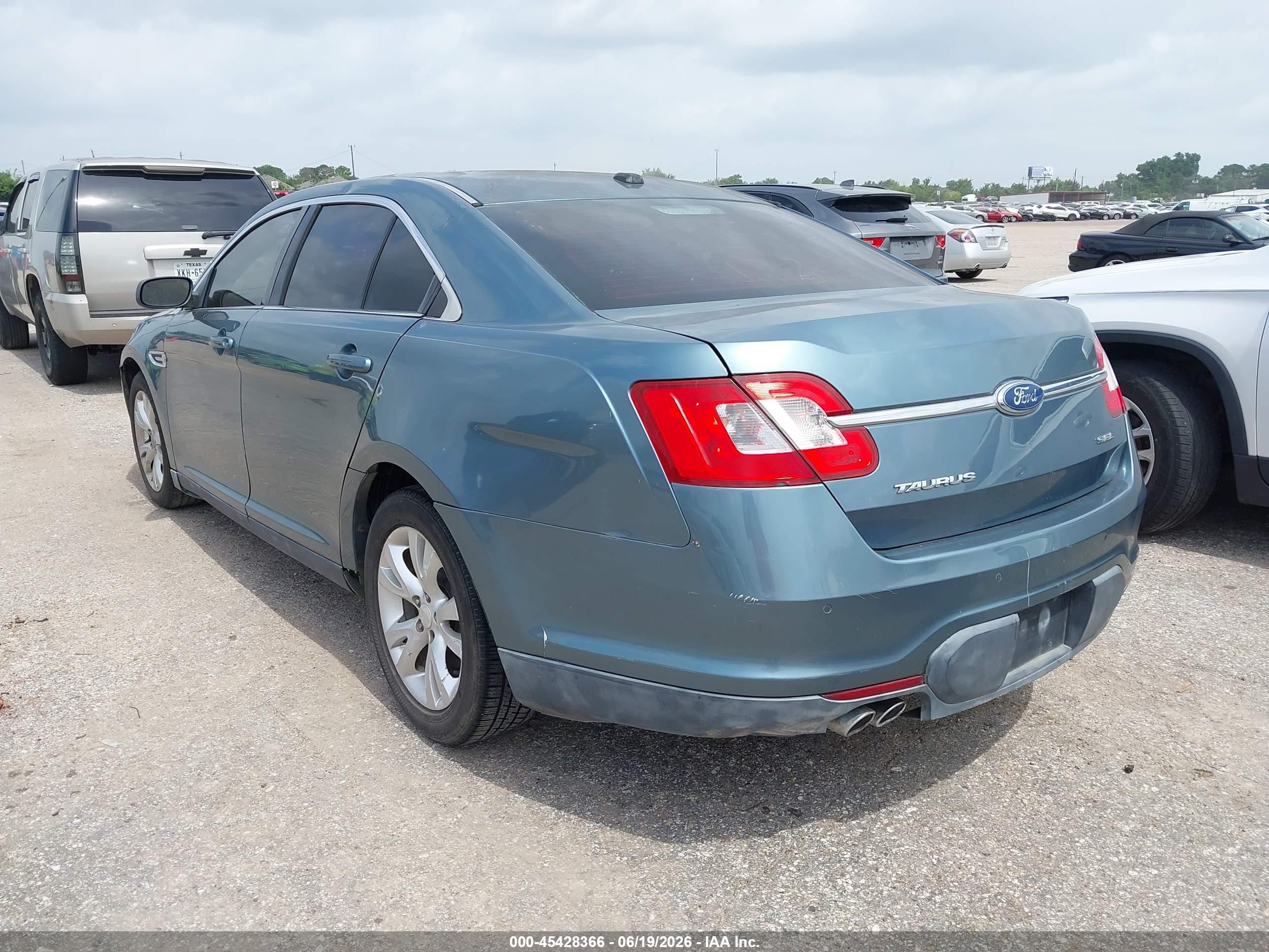 2010 Ford Taurus Sel Teal vin: 1FAHP2EW5AG158002