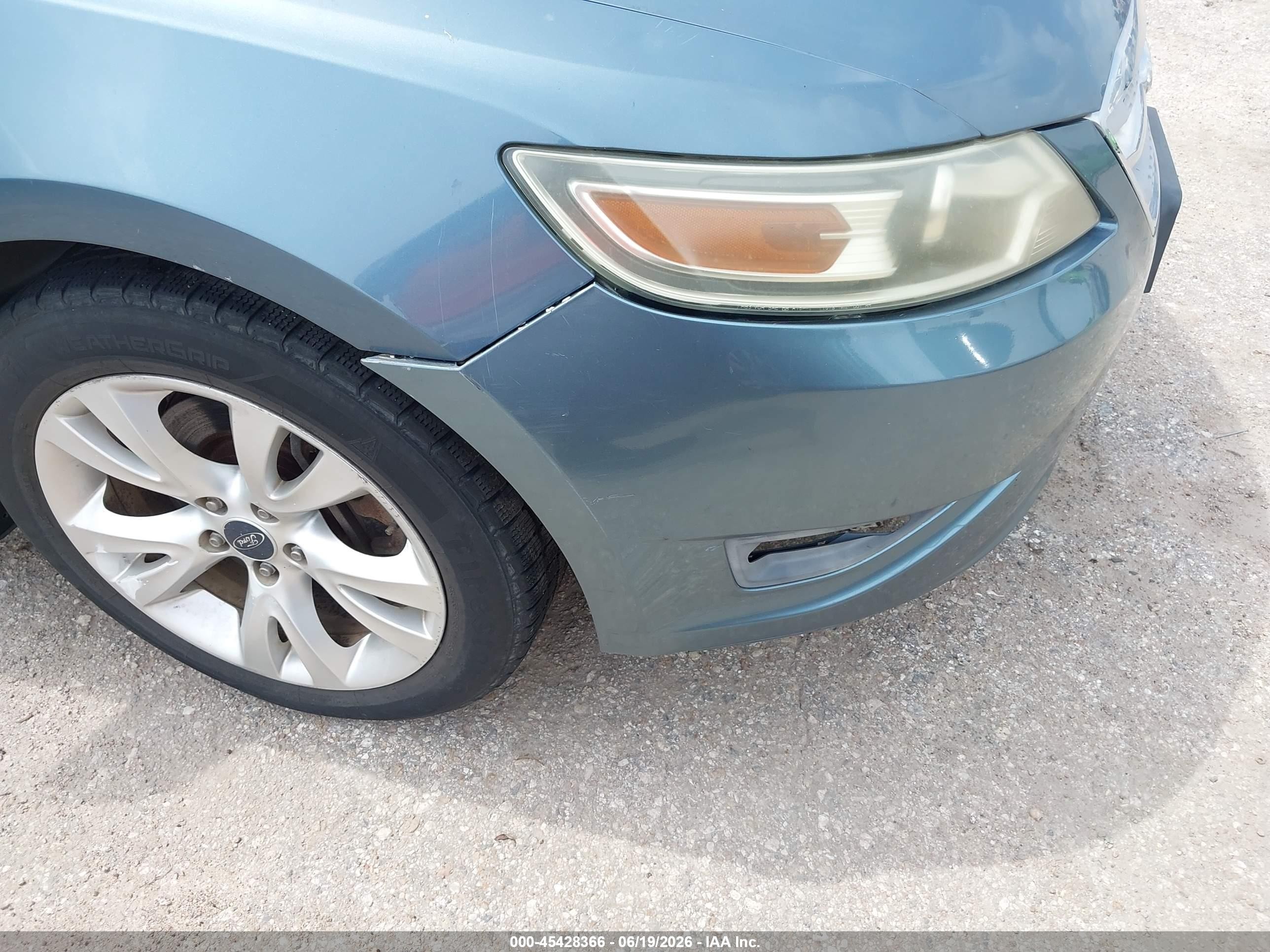 2010 Ford Taurus Sel Teal vin: 1FAHP2EW5AG158002