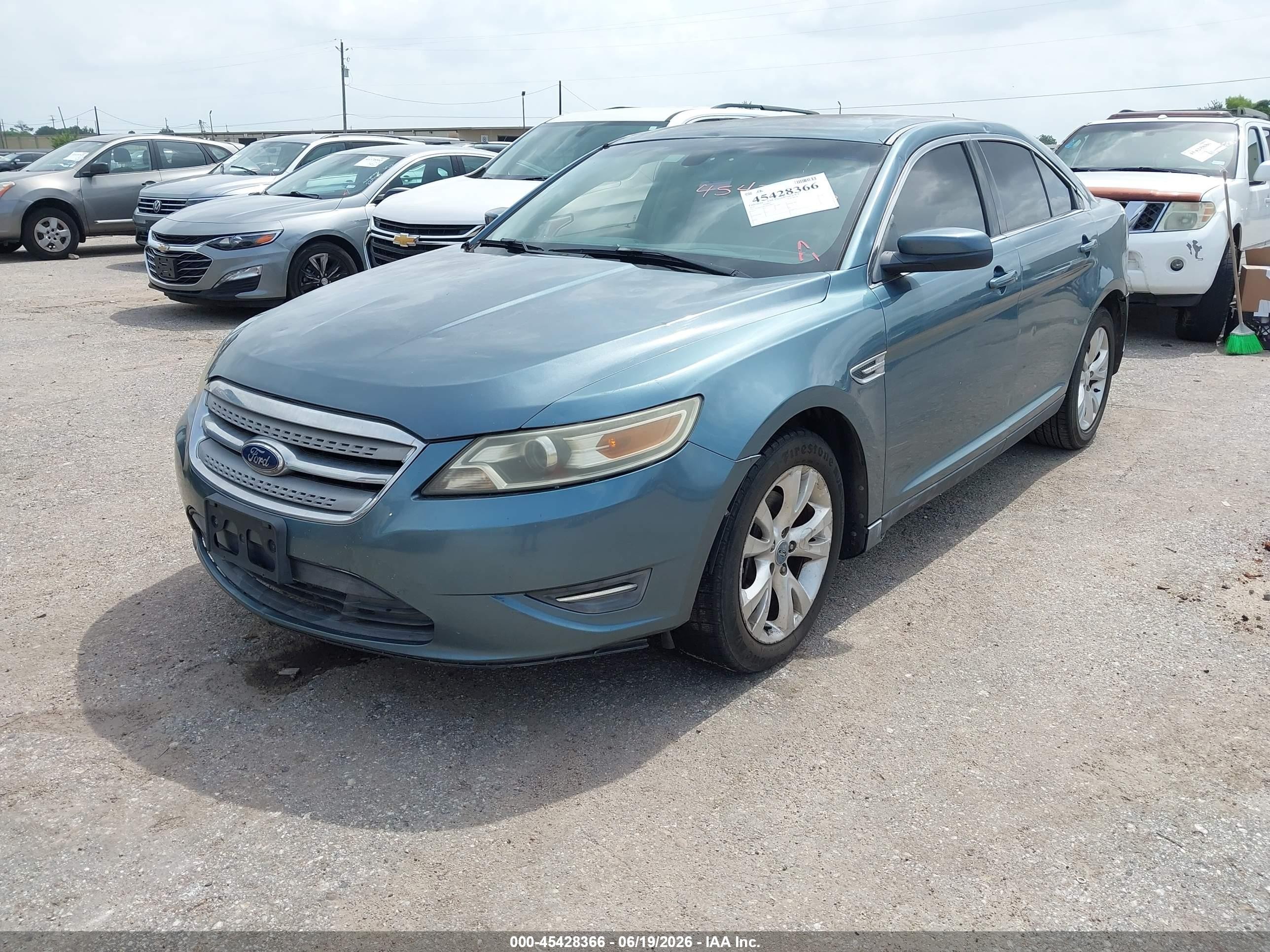 2010 Ford Taurus Sel Teal vin: 1FAHP2EW5AG158002
