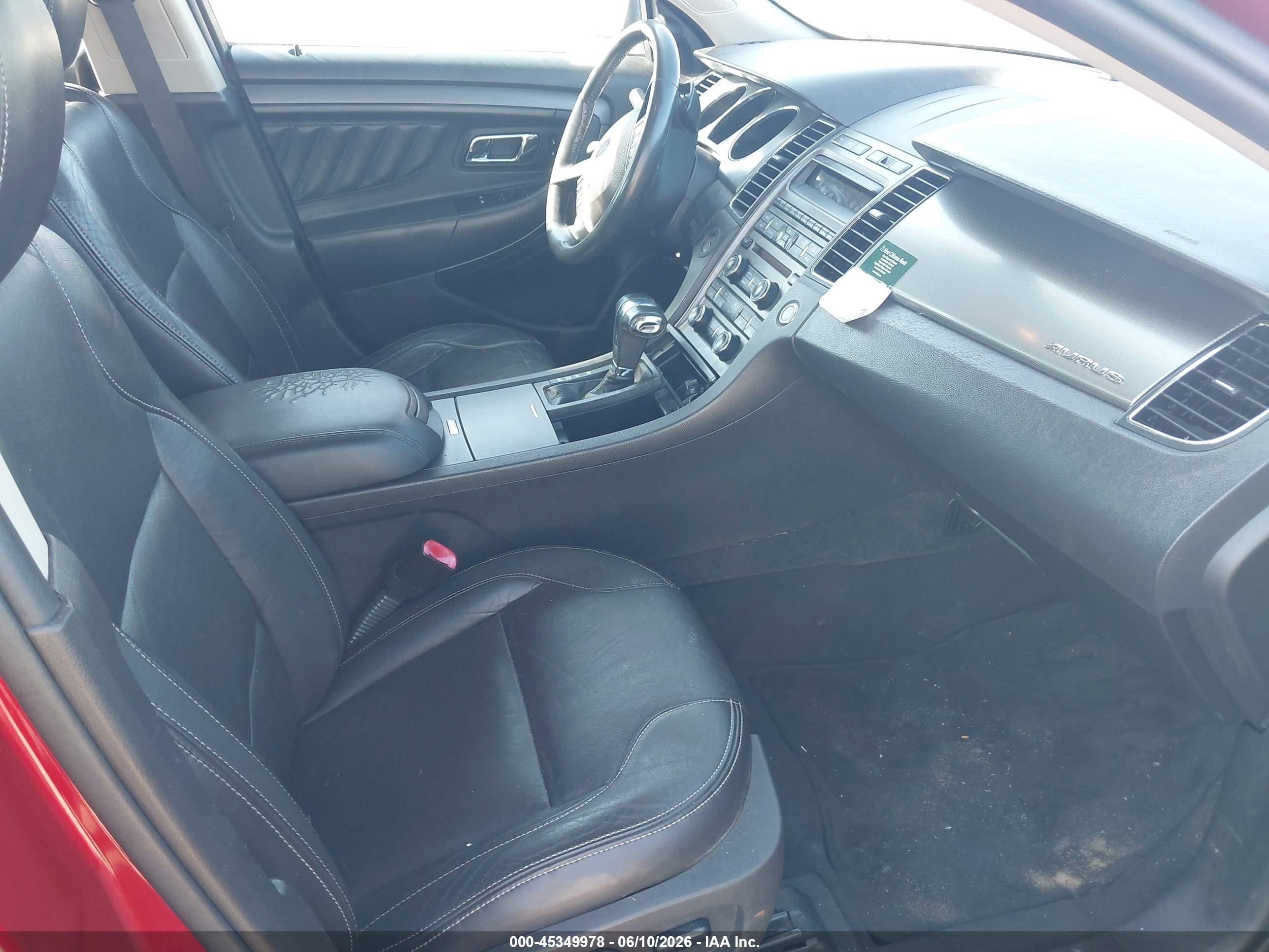 2010 Ford Taurus Sel Burgundy vin: 1FAHP2EW5AG163393