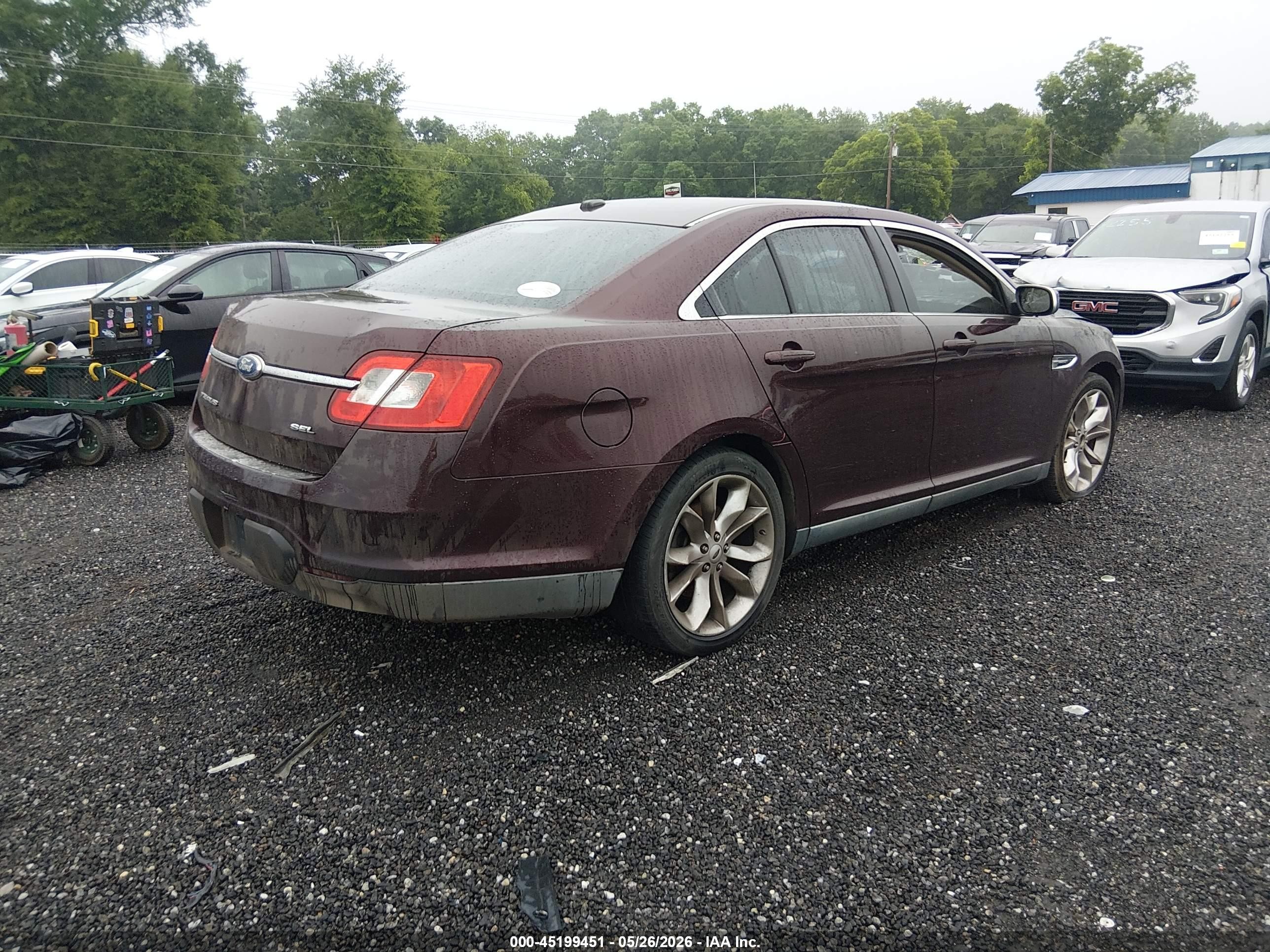 2011 Ford Taurus Sel Maroon vin: 1FAHP2EW5BG124000