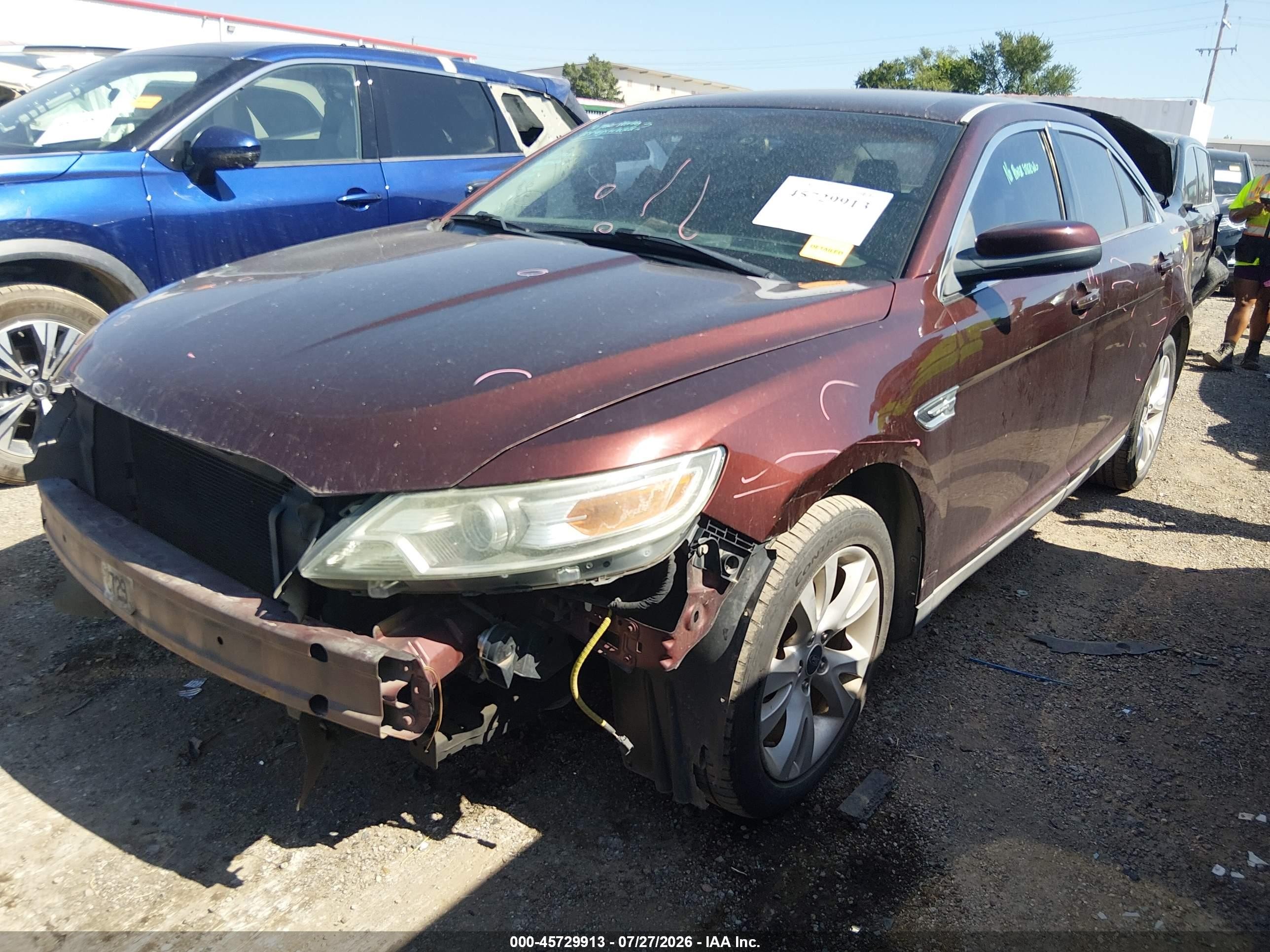 2012 Ford Taurus Sel Burgundy vin: 1FAHP2EW5CG121518