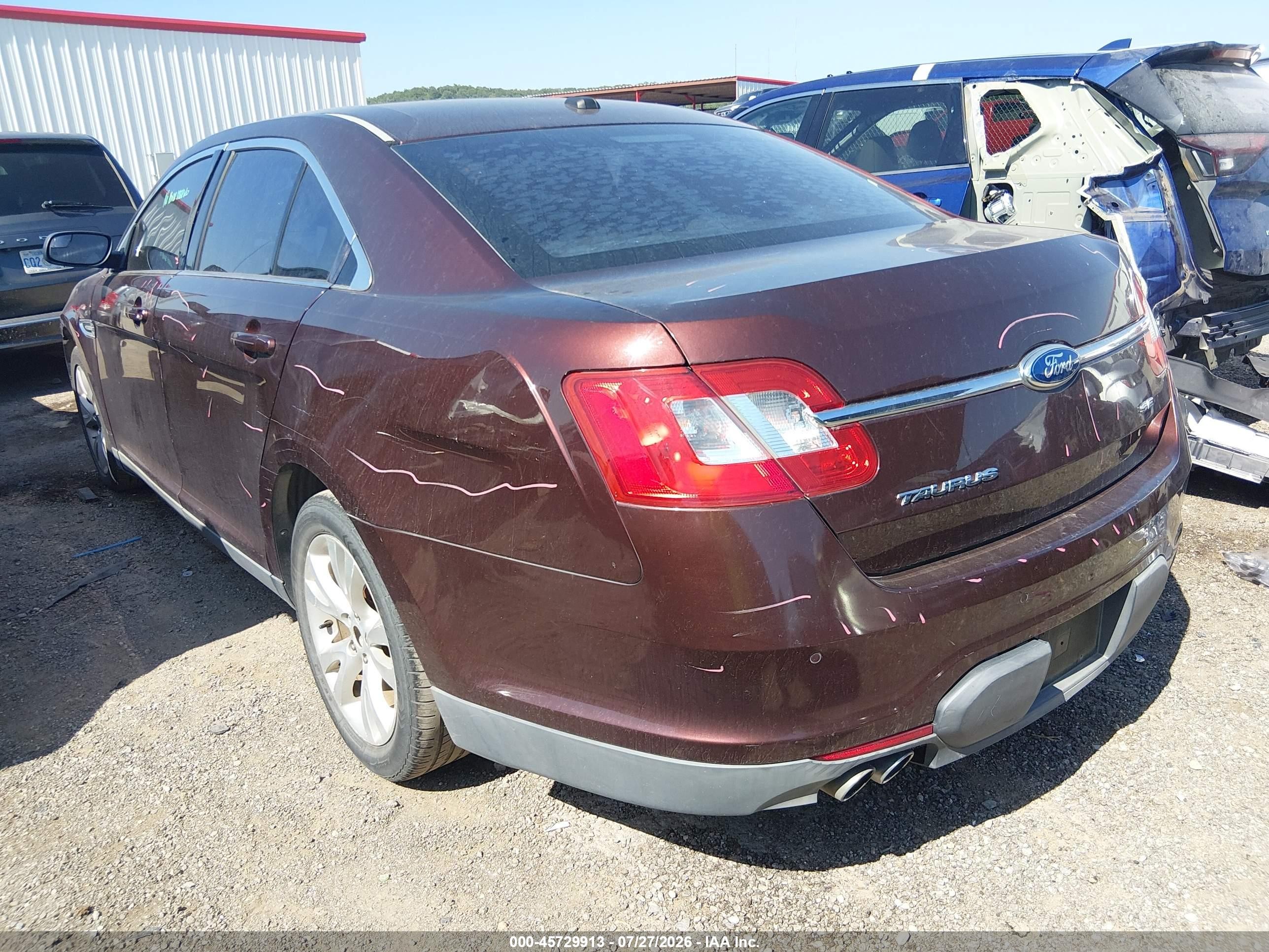 2012 Ford Taurus Sel Burgundy vin: 1FAHP2EW5CG121518