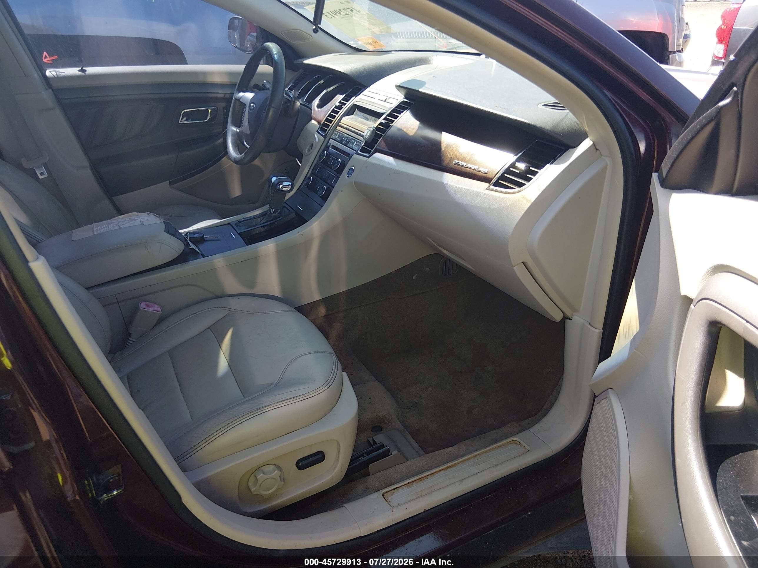 2012 Ford Taurus Sel Burgundy vin: 1FAHP2EW5CG121518
