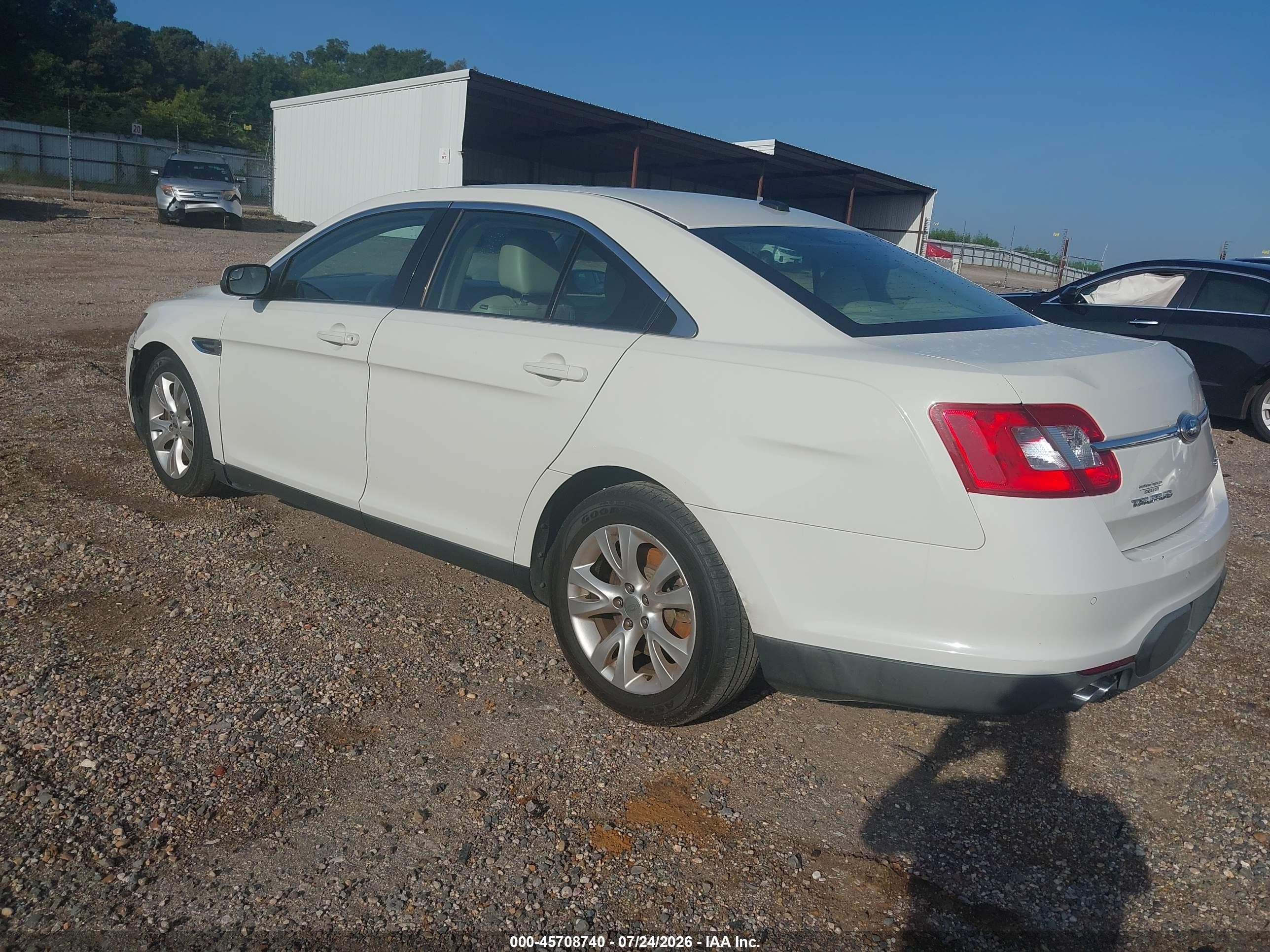 2012 Ford Taurus Sel White vin: 1FAHP2EW5CG132843