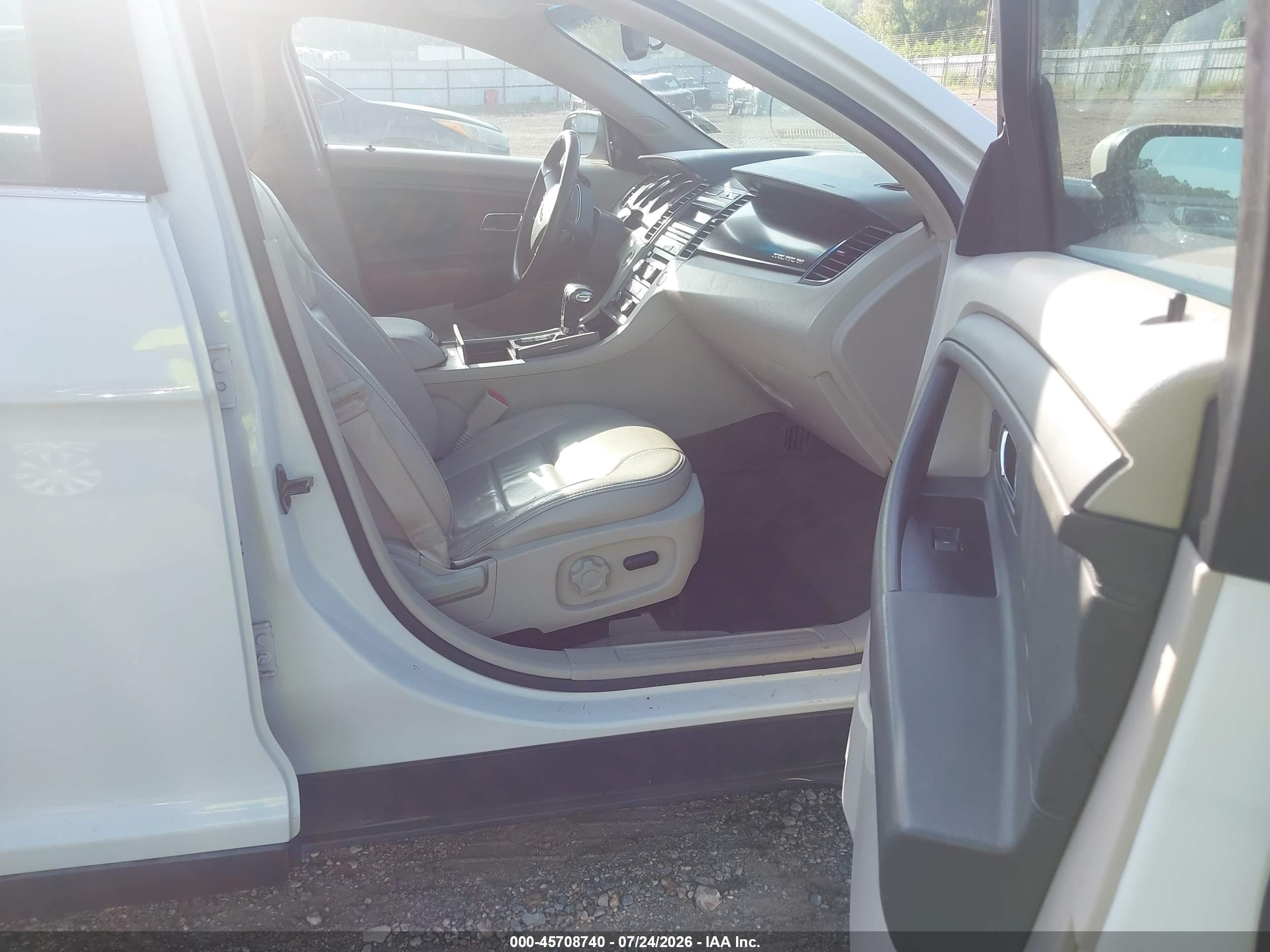 2012 Ford Taurus Sel White vin: 1FAHP2EW5CG132843