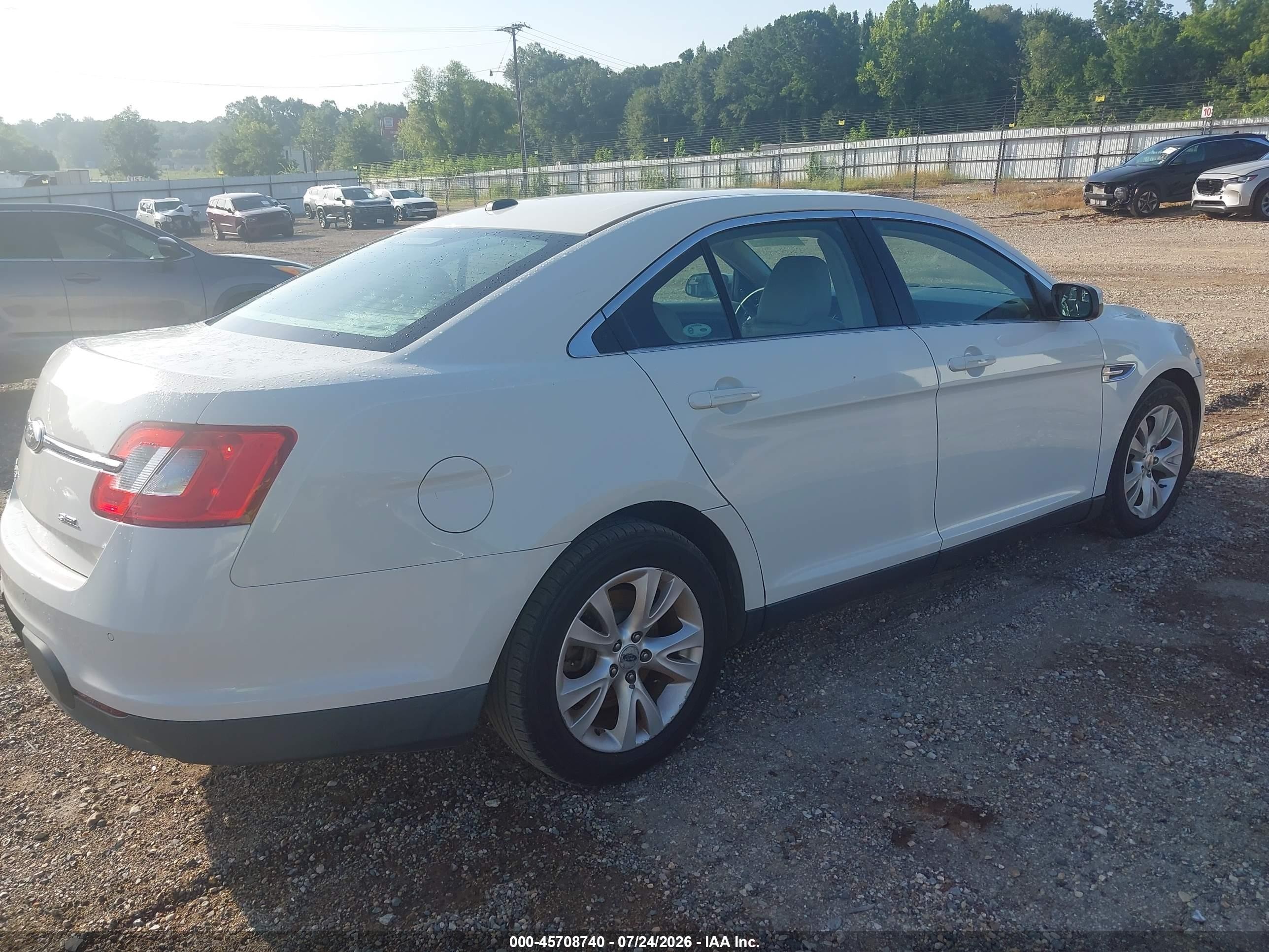 2012 Ford Taurus Sel White vin: 1FAHP2EW5CG132843