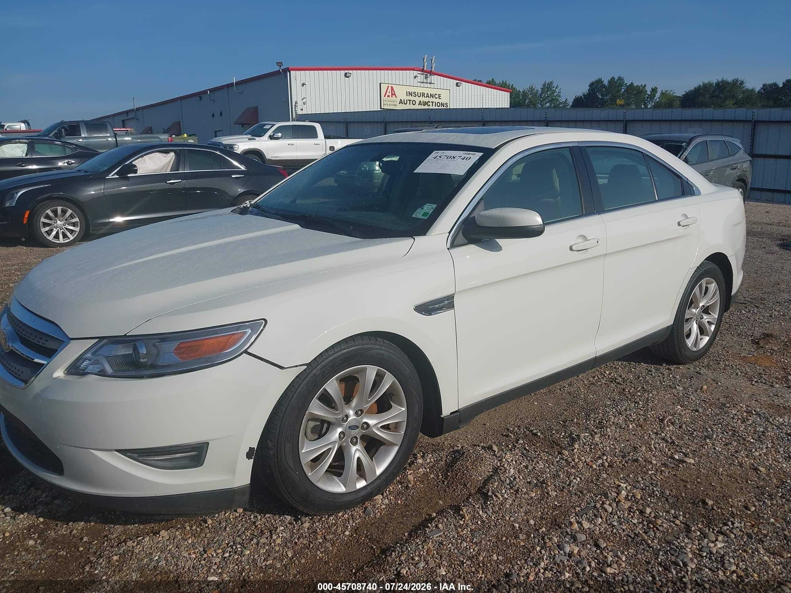 2012 Ford Taurus Sel White vin: 1FAHP2EW5CG132843
