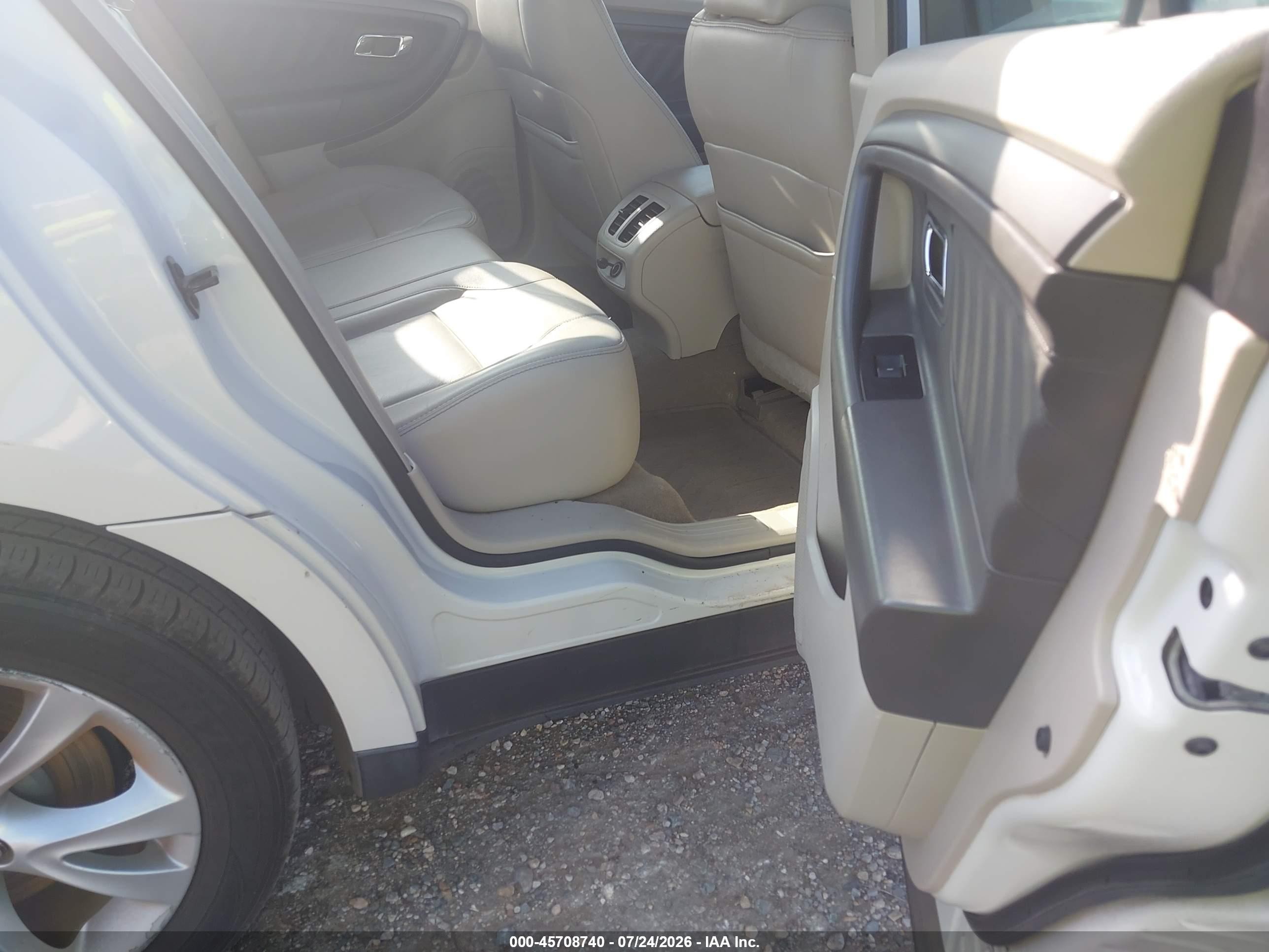 2012 Ford Taurus Sel White vin: 1FAHP2EW5CG132843