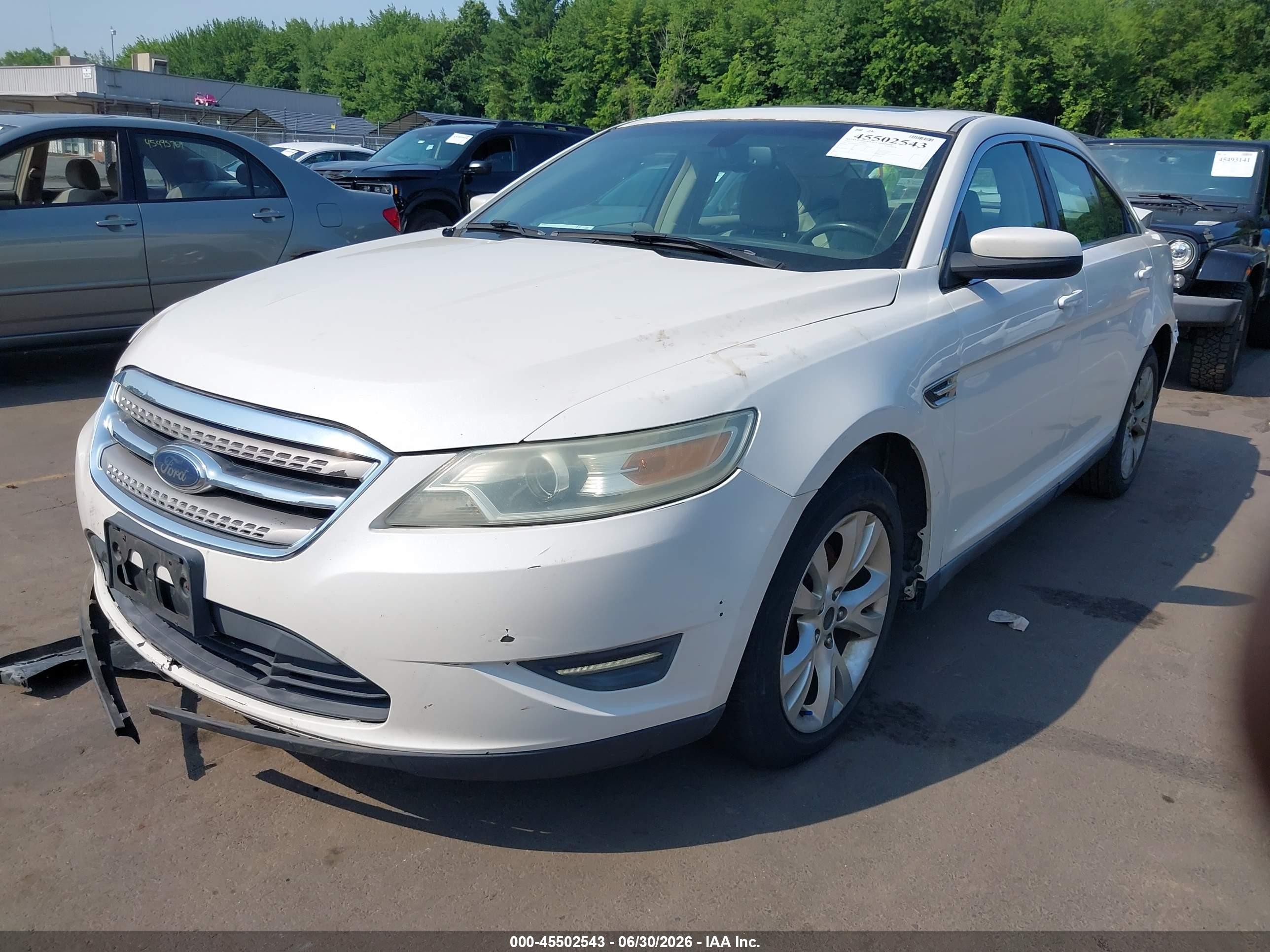 2010 Ford Taurus Sel White vin: 1FAHP2EW6AG144223