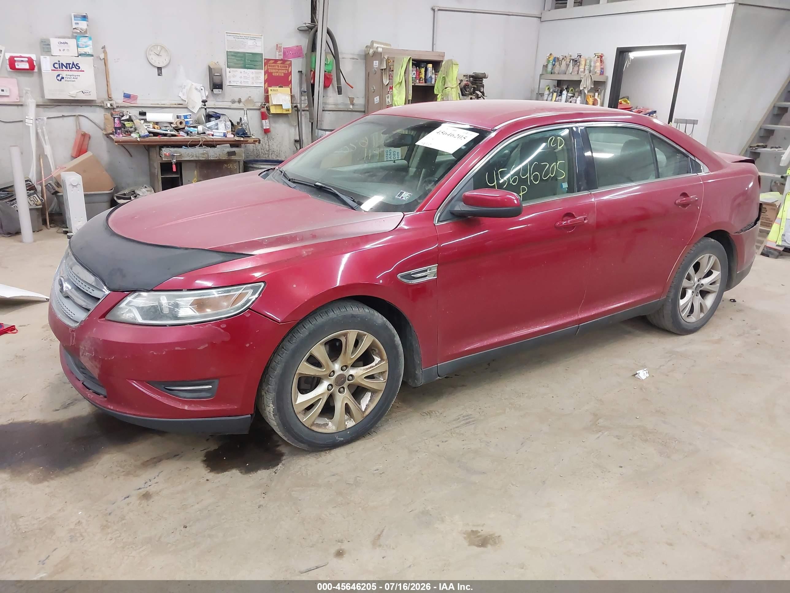 2011 Ford Taurus Sel Red vin: 1FAHP2EW6BG119596