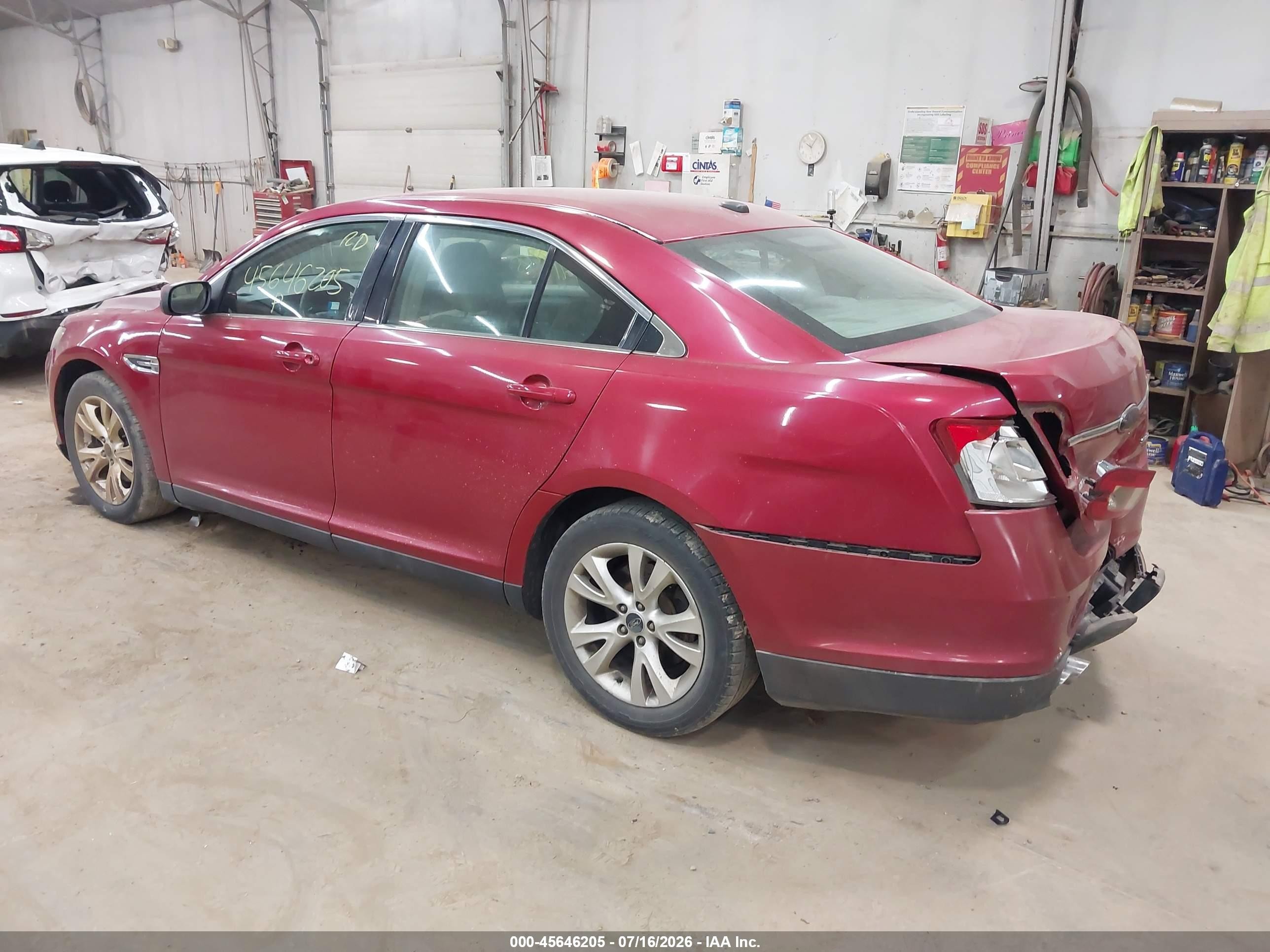 2011 Ford Taurus Sel Red vin: 1FAHP2EW6BG119596