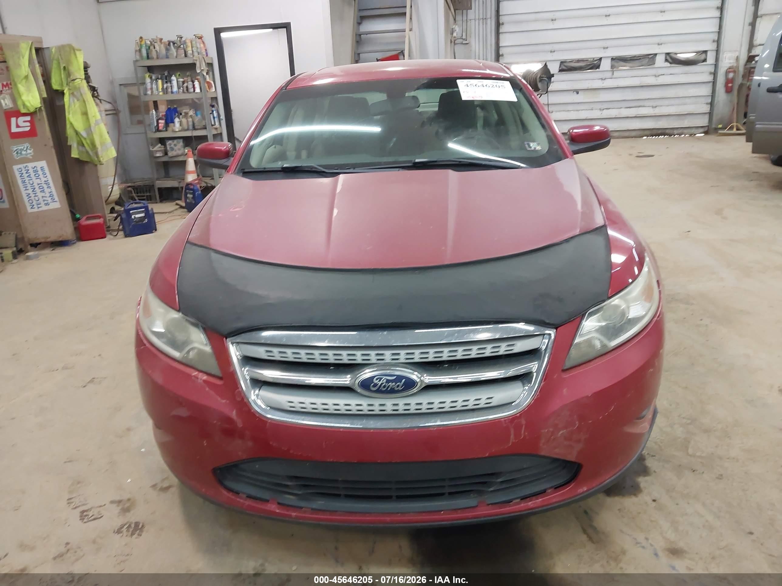 2011 Ford Taurus Sel Red vin: 1FAHP2EW6BG119596