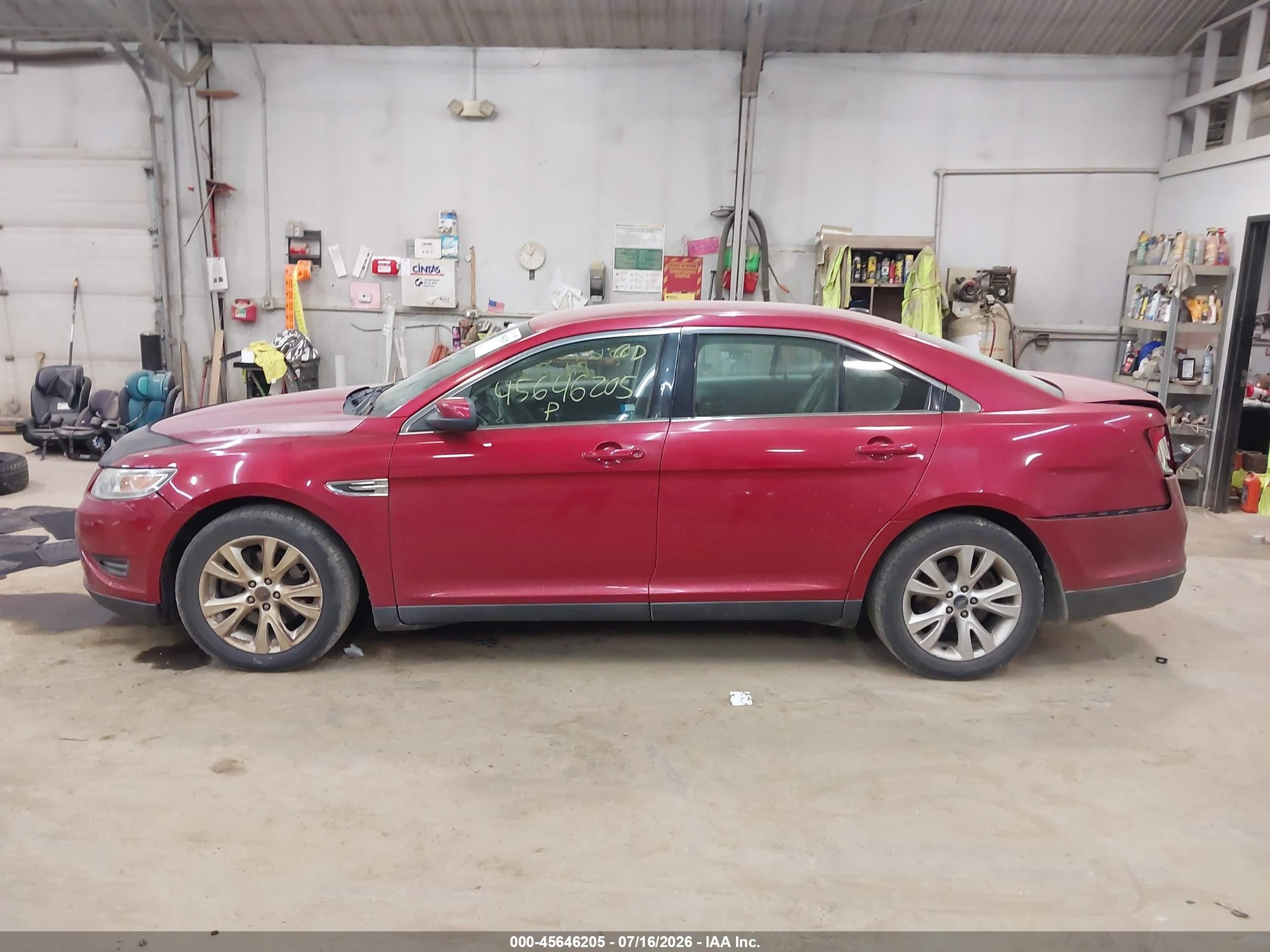 2011 Ford Taurus Sel Red vin: 1FAHP2EW6BG119596