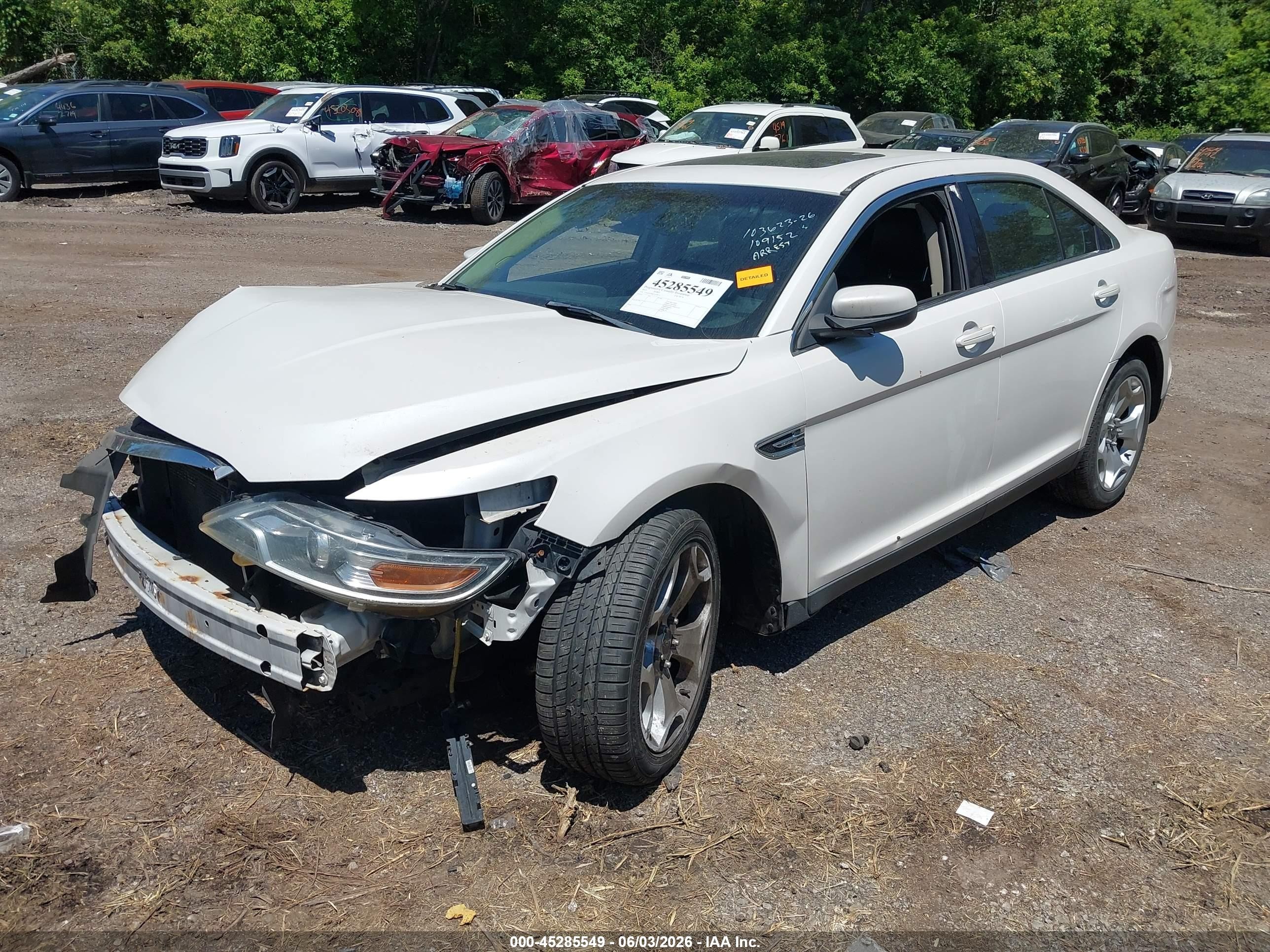 2012 Ford Taurus Sel White vin: 1FAHP2EW6CG109152
