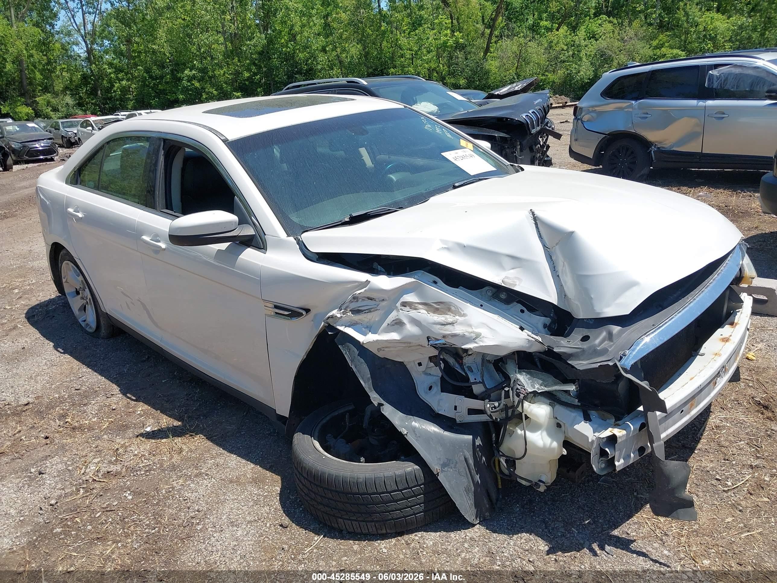 2012 Ford Taurus Sel White vin: 1FAHP2EW6CG109152