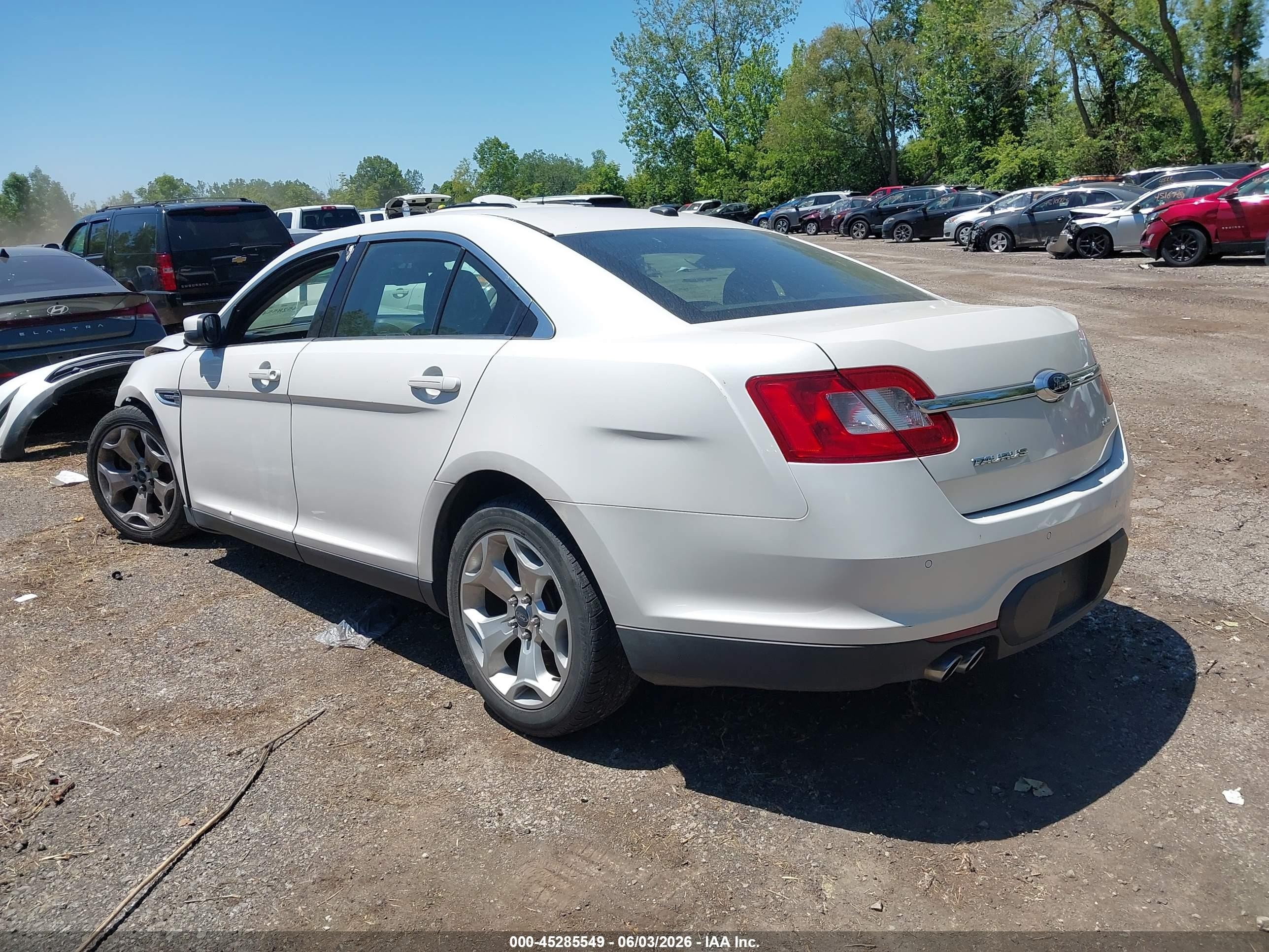 2012 Ford Taurus Sel White vin: 1FAHP2EW6CG109152