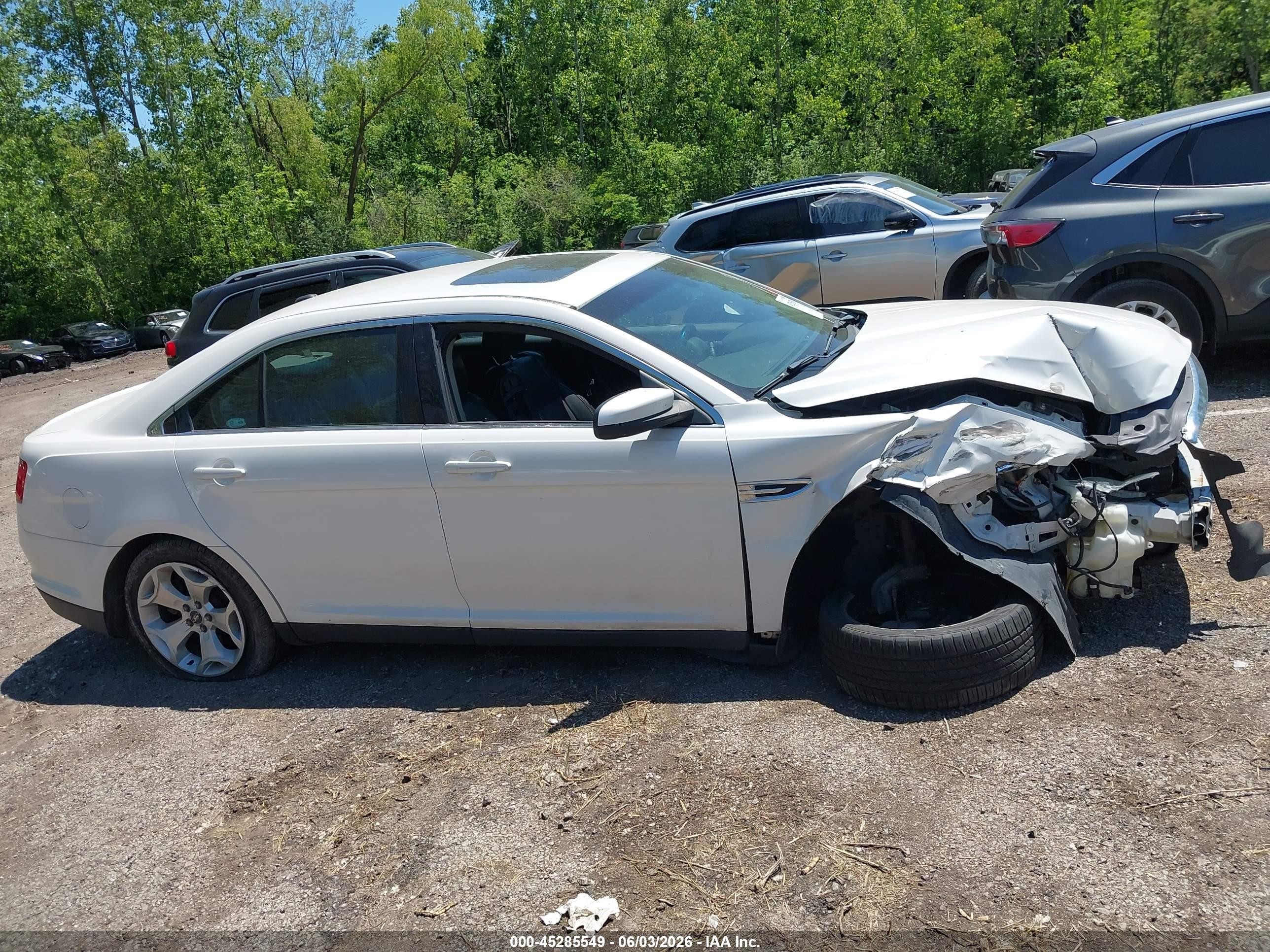 2012 Ford Taurus Sel White vin: 1FAHP2EW6CG109152