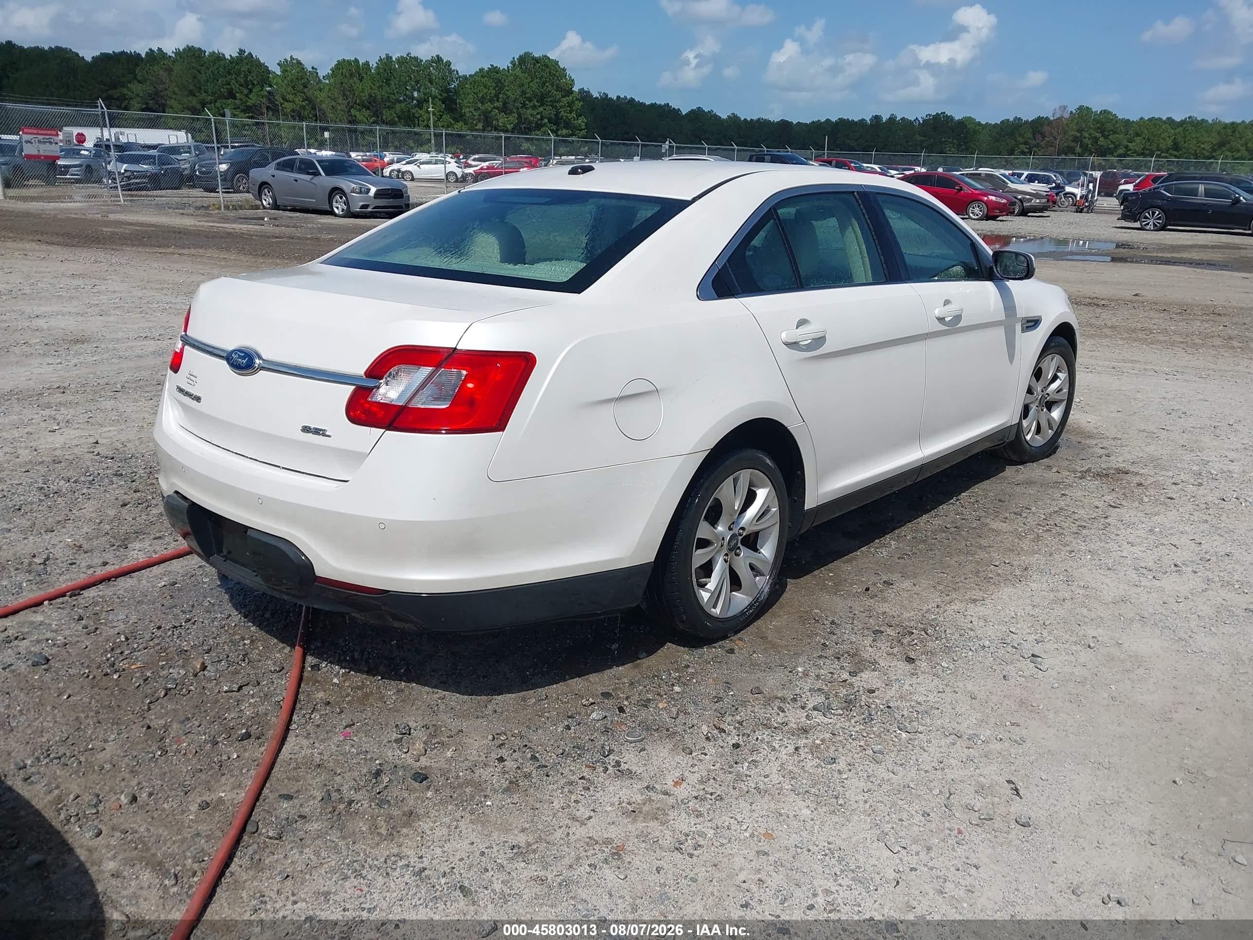 2012 Ford Taurus Sel White vin: 1FAHP2EW6CG122838