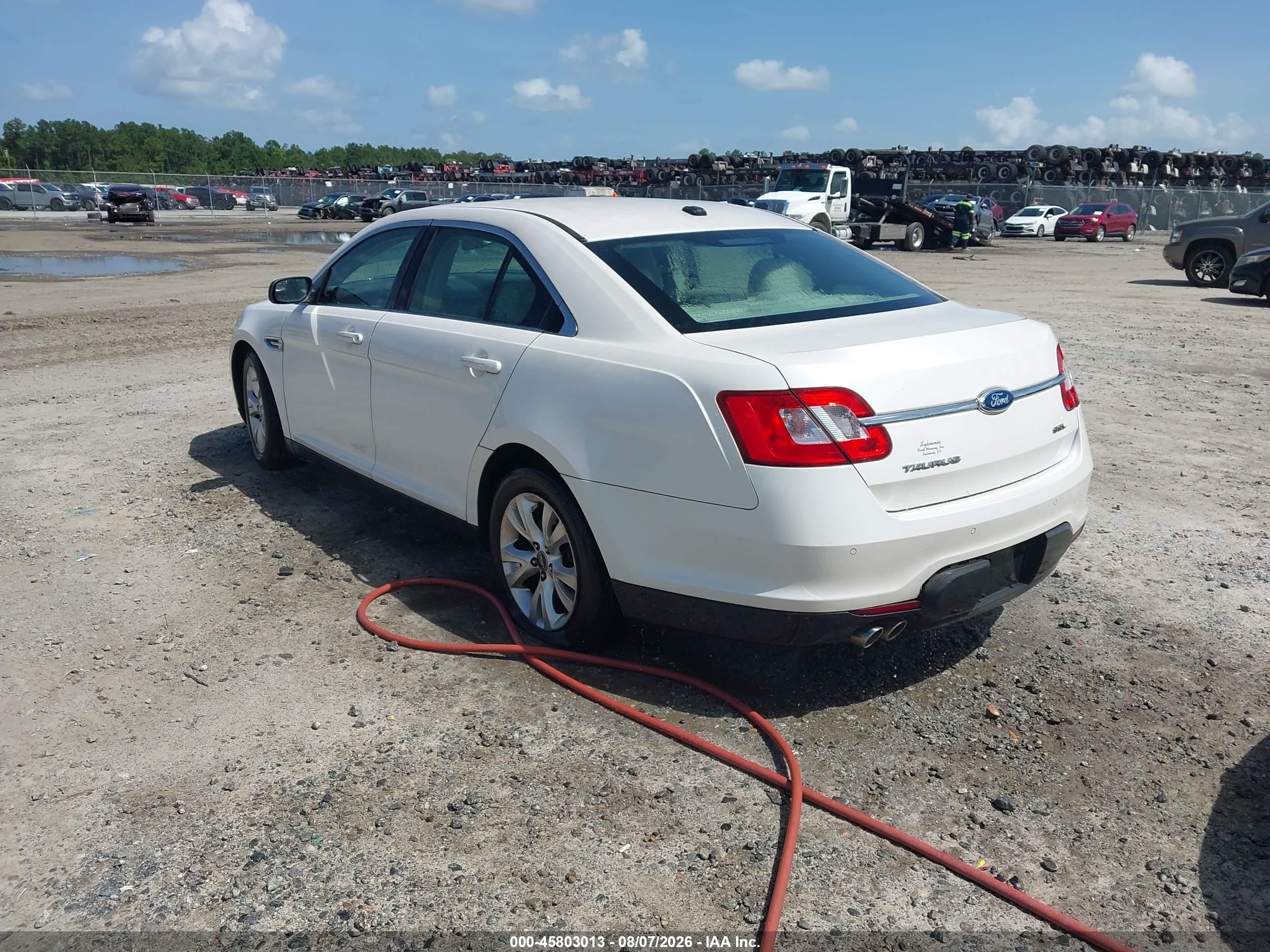 2012 Ford Taurus Sel White vin: 1FAHP2EW6CG122838