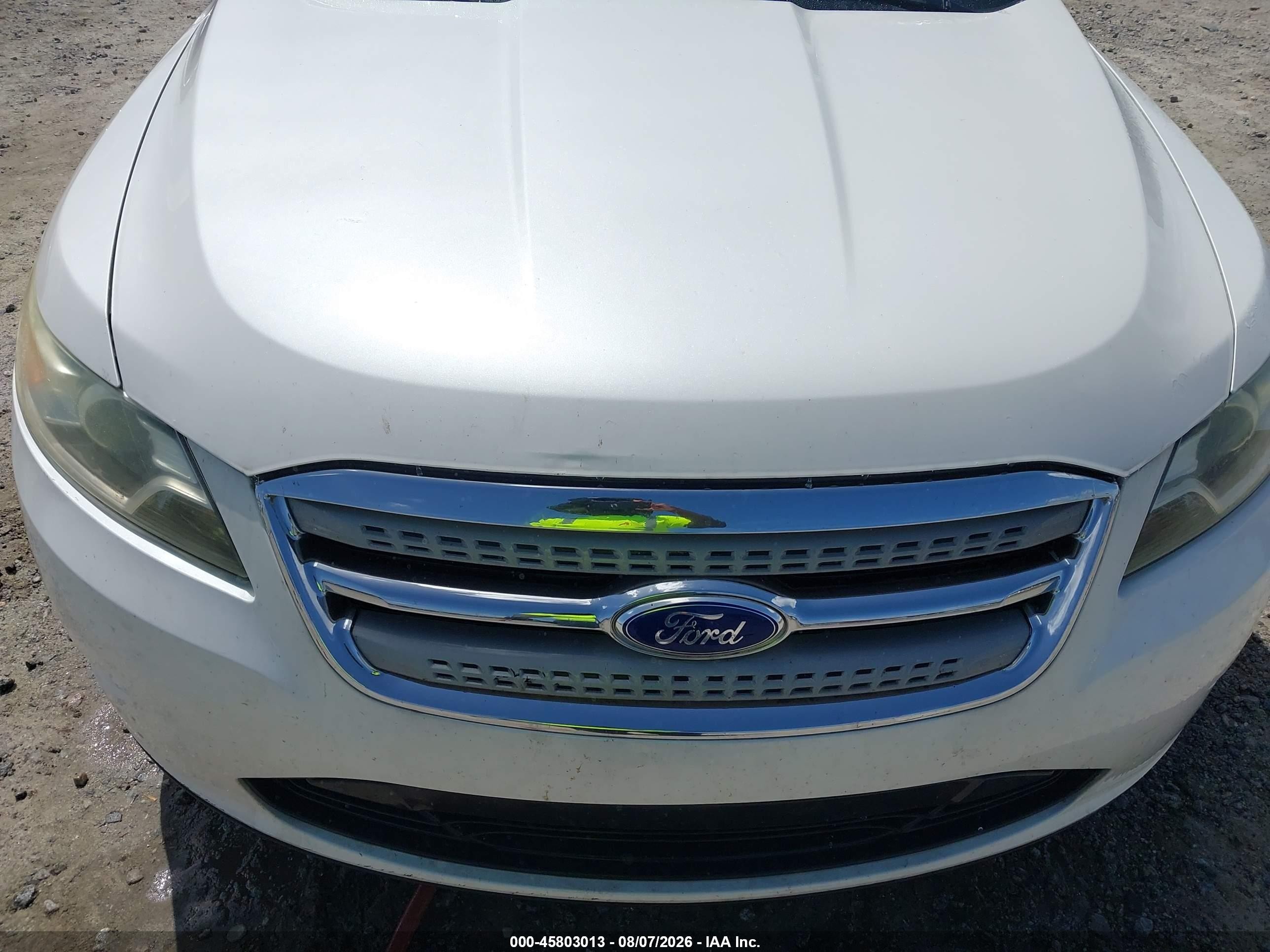 2012 Ford Taurus Sel White vin: 1FAHP2EW6CG122838