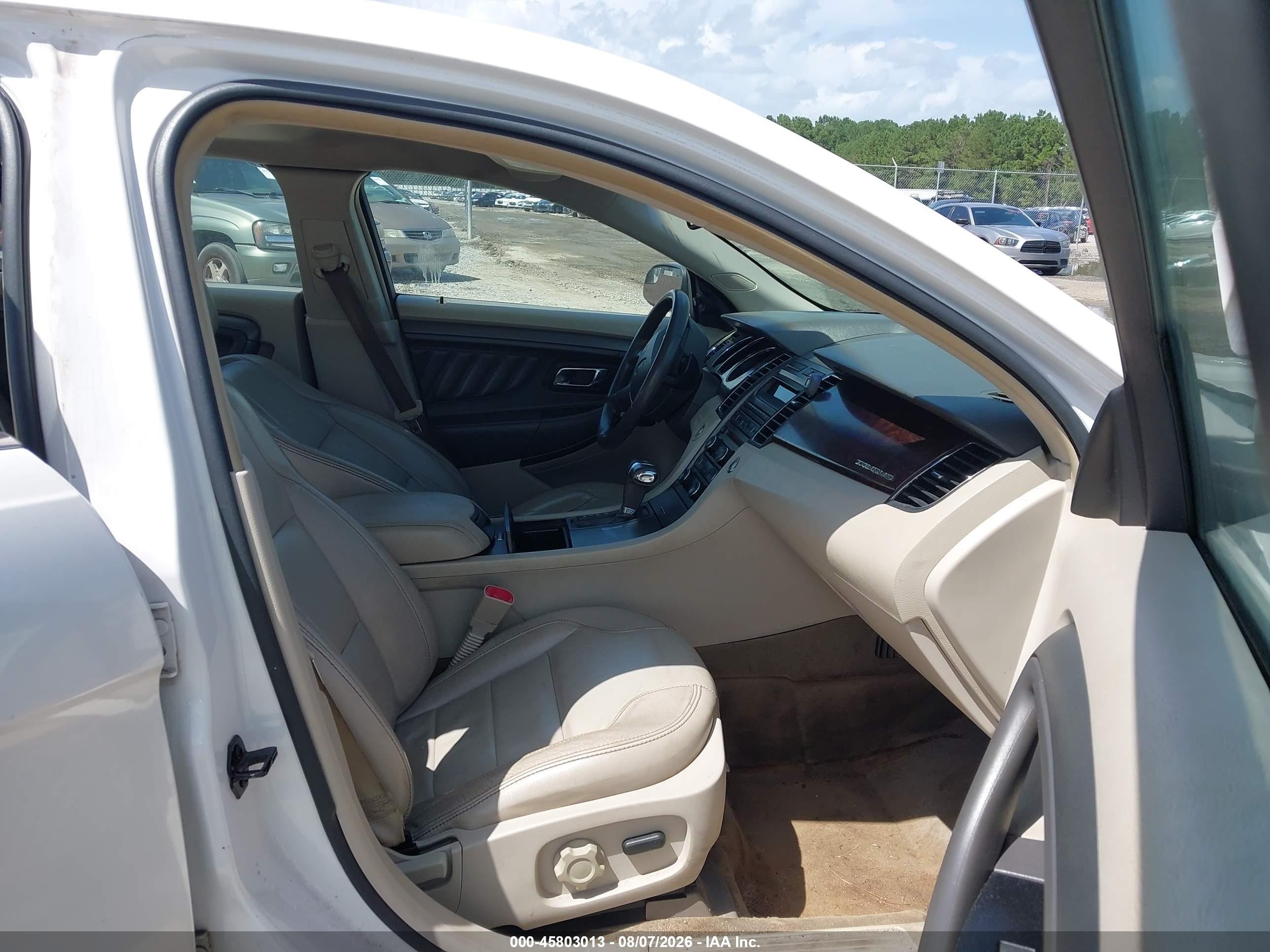2012 Ford Taurus Sel White vin: 1FAHP2EW6CG122838
