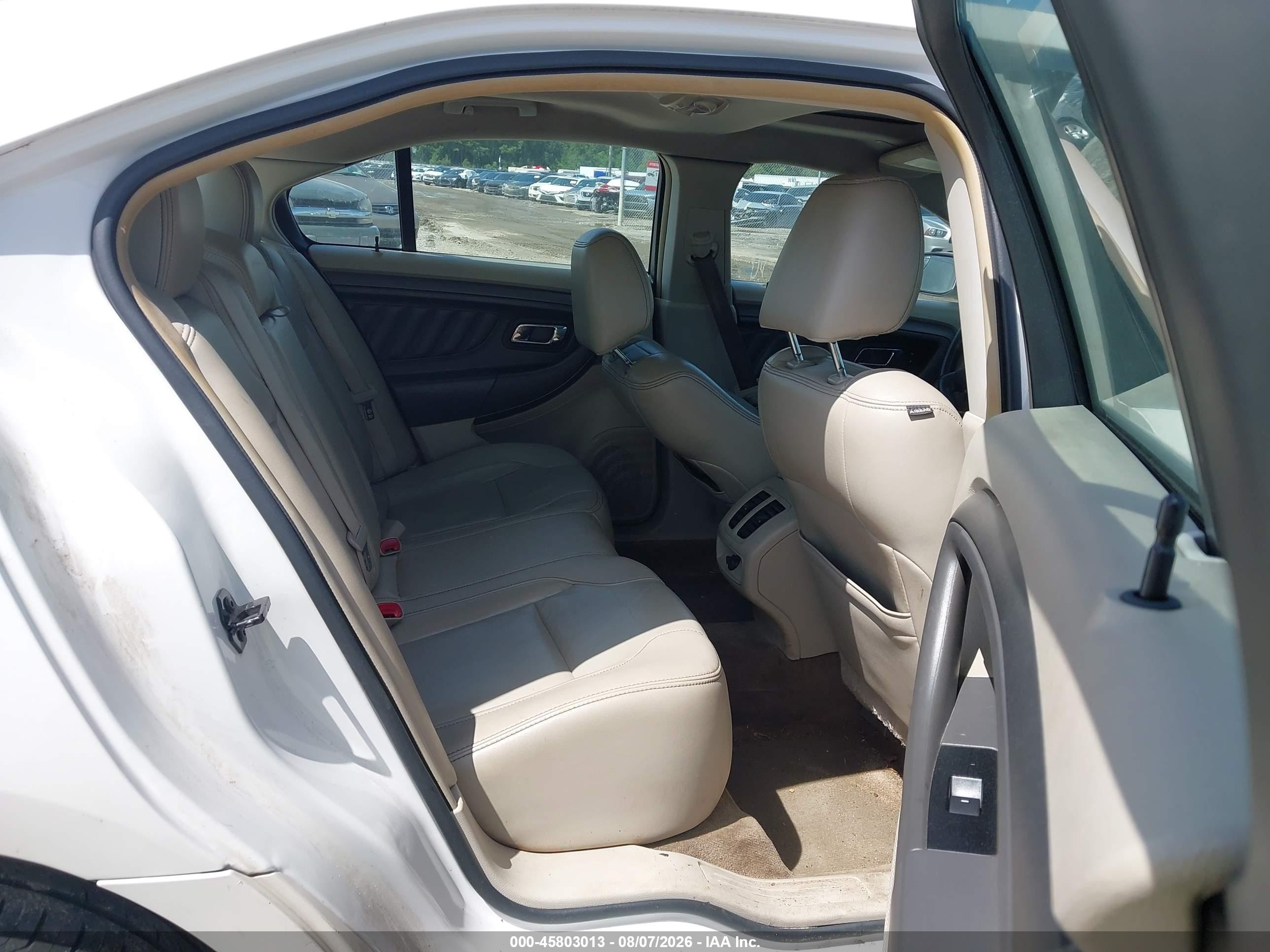 2012 Ford Taurus Sel White vin: 1FAHP2EW6CG122838
