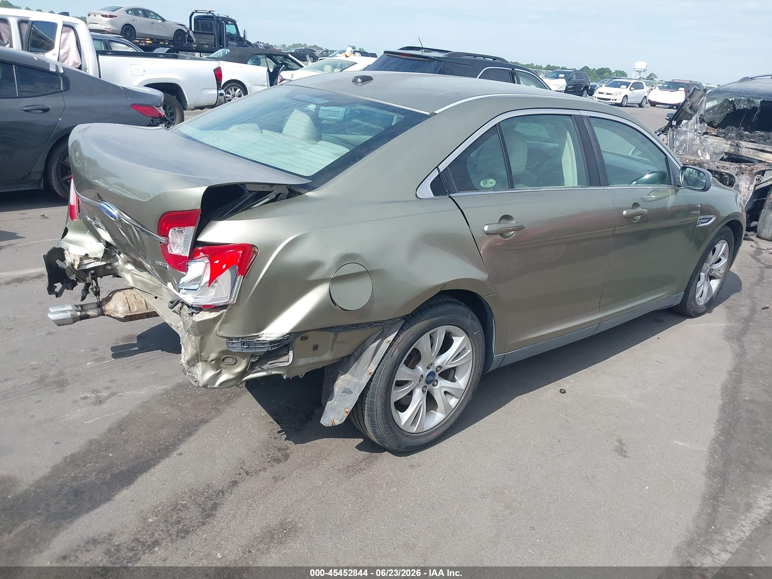 2012 Ford Taurus Sel Green vin: 1FAHP2EW6CG132298