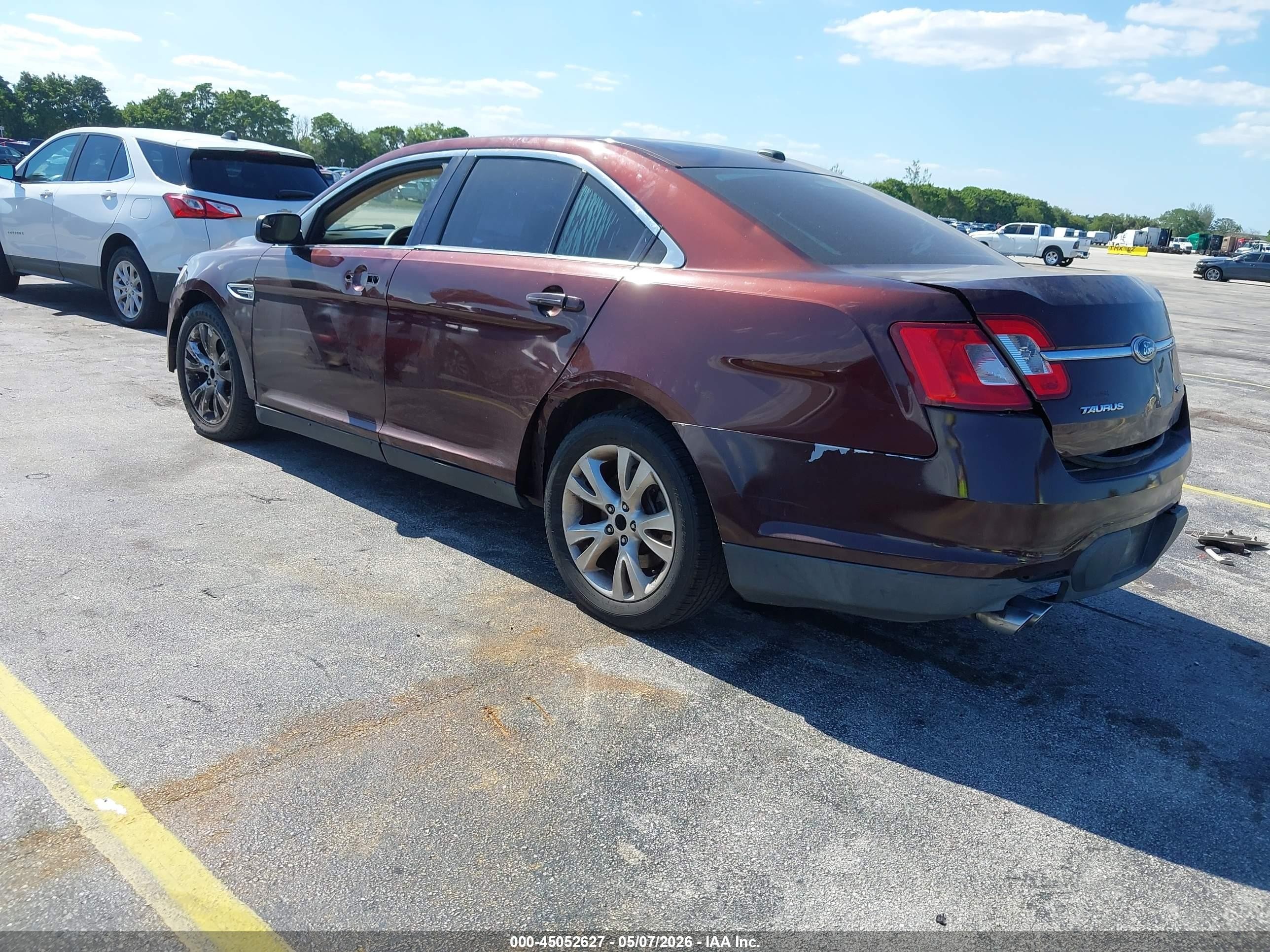 2012 Ford Taurus Sel Темно-бордовый vin: 1FAHP2EW6CG133757