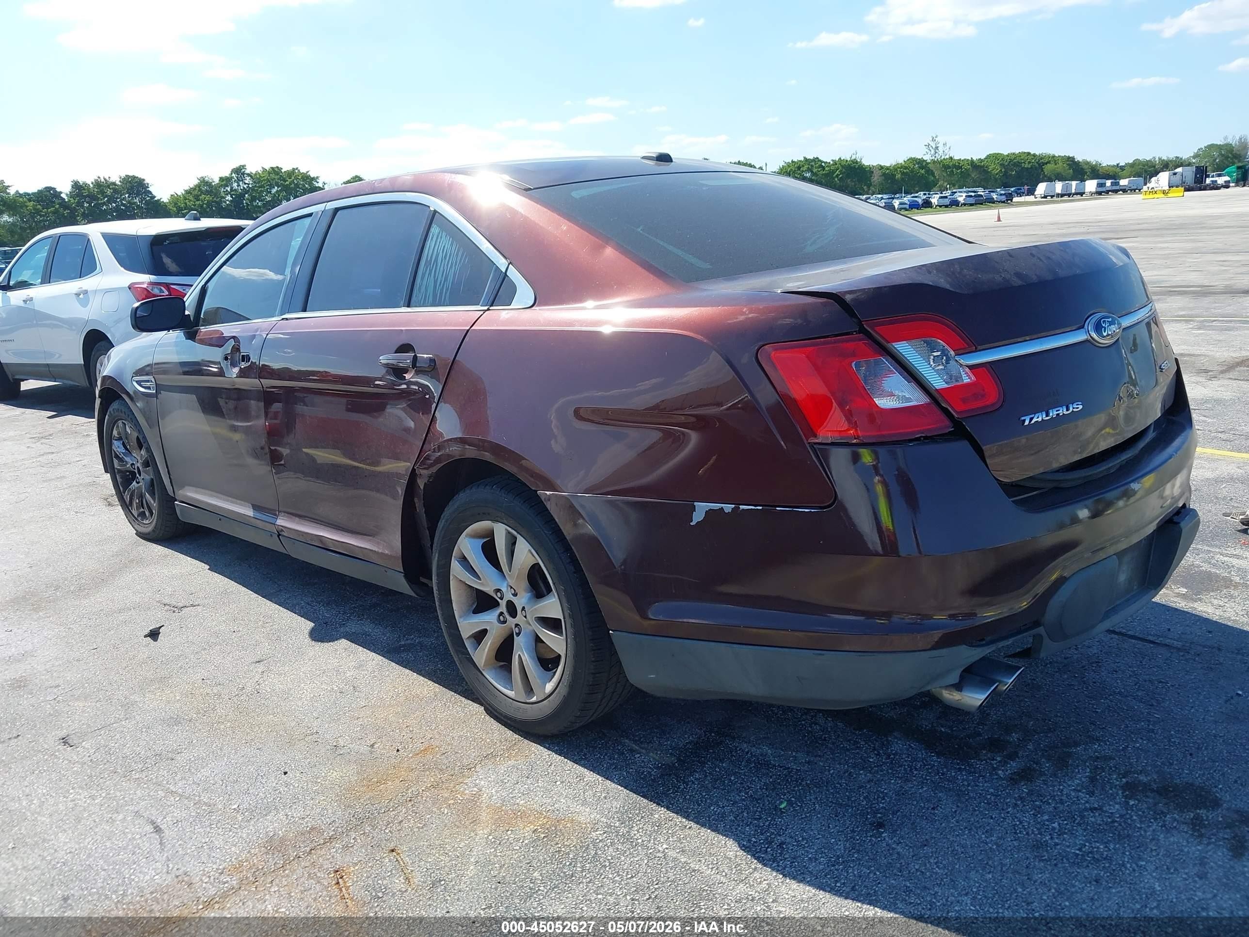 2012 Ford Taurus Sel Темно-бордовый vin: 1FAHP2EW6CG133757