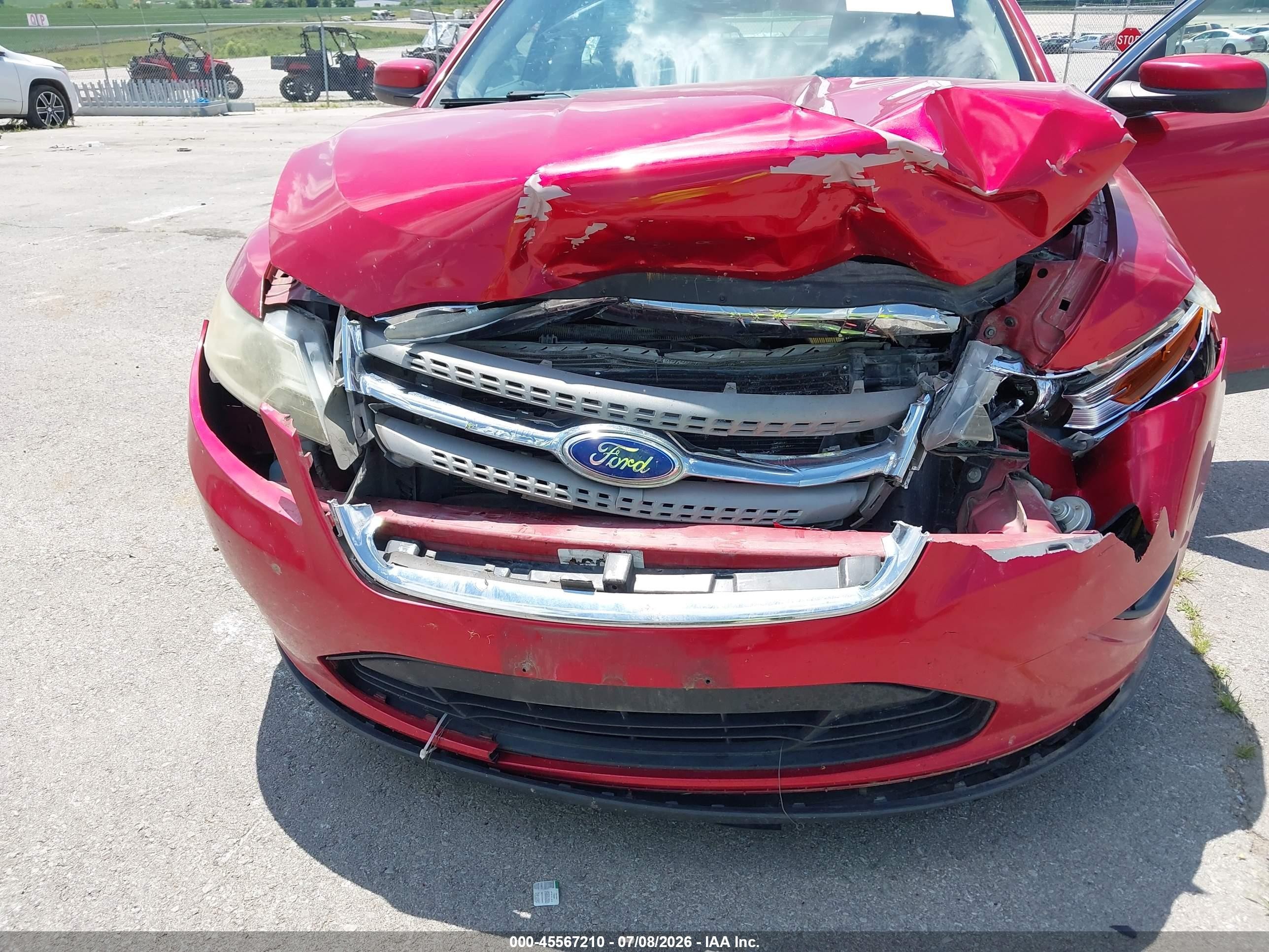 2012 Ford Taurus Sel Красный vin: 1FAHP2EW6CG135010