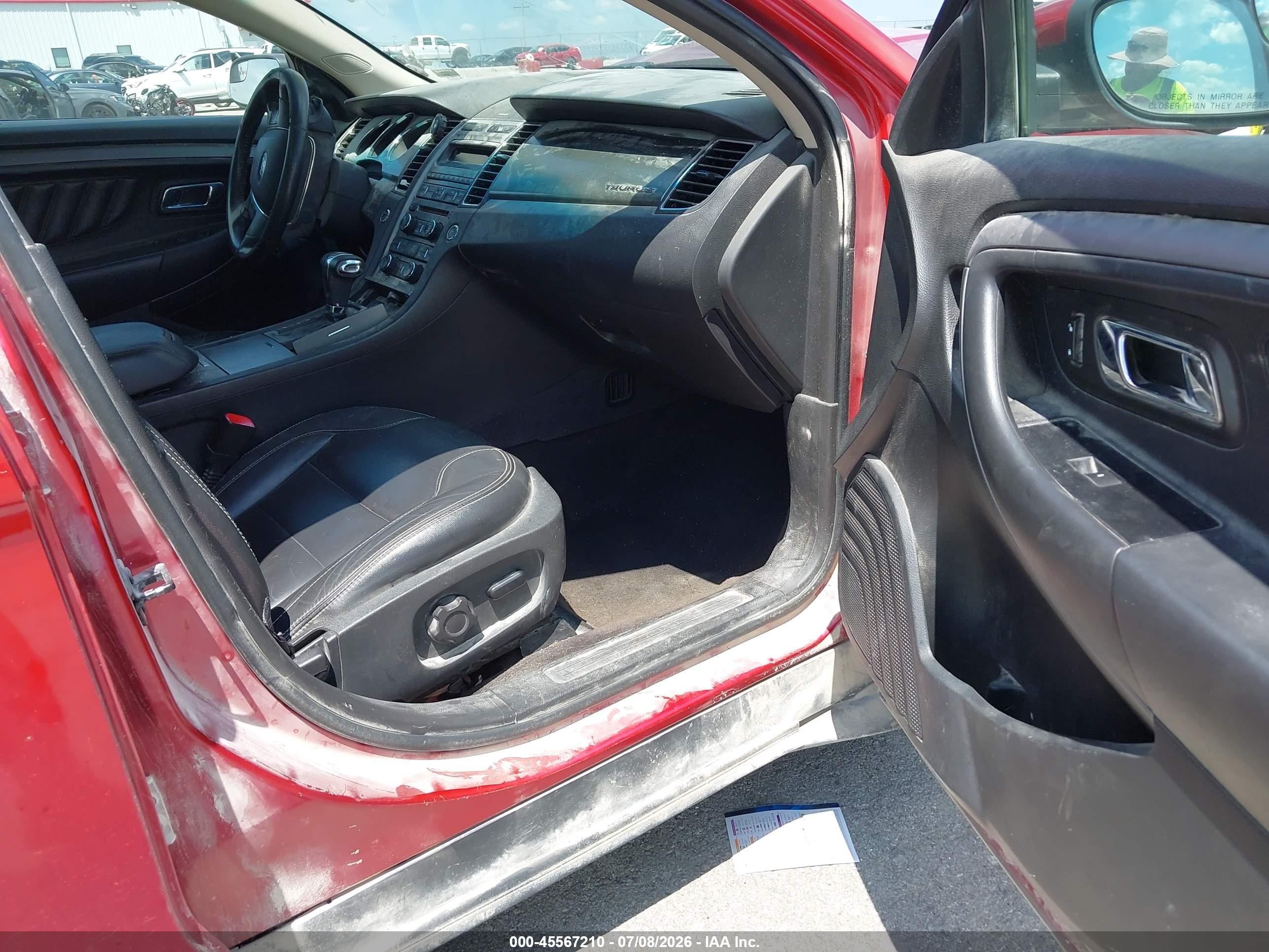 2012 Ford Taurus Sel Красный vin: 1FAHP2EW6CG135010