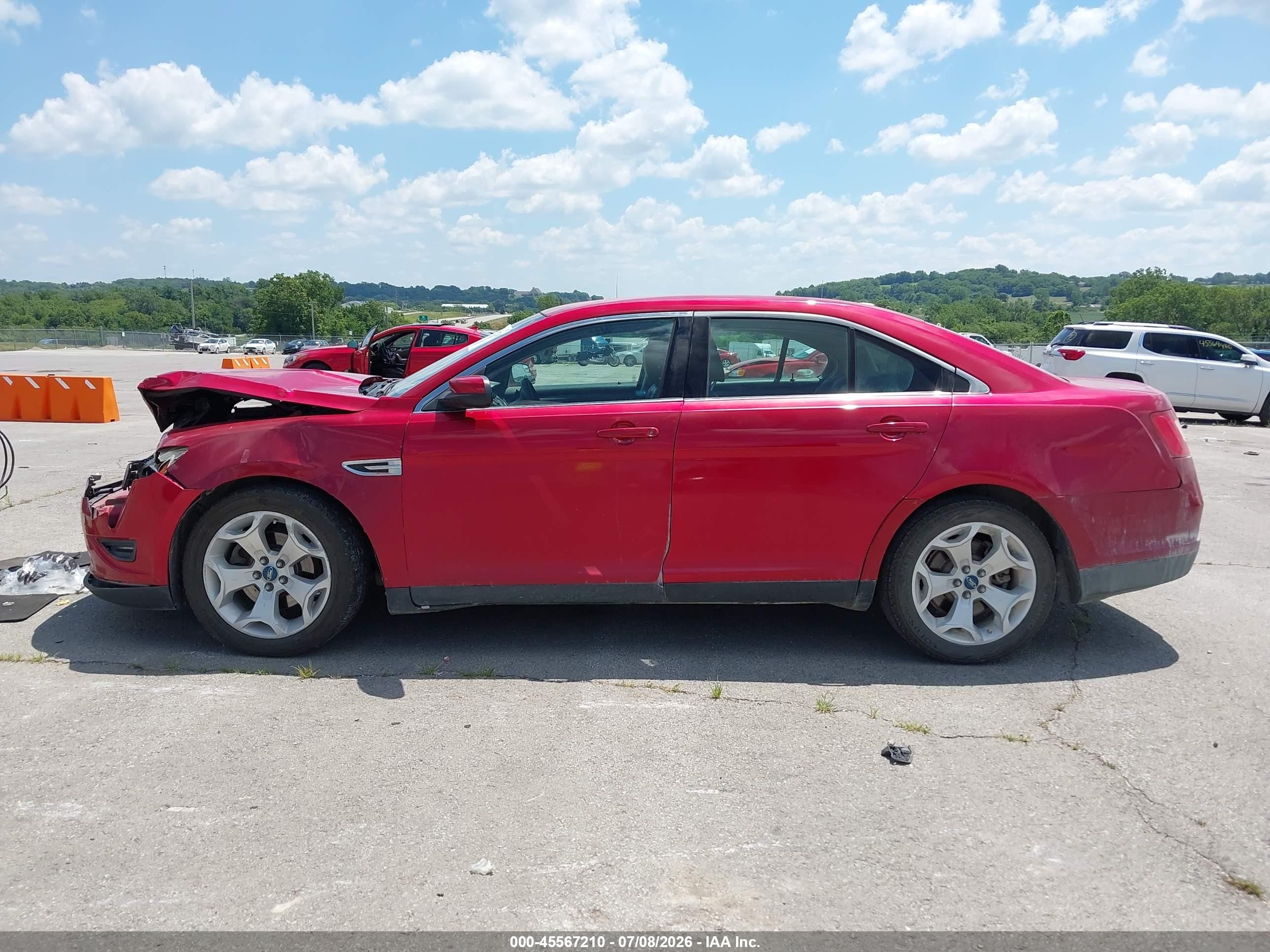 2012 Ford Taurus Sel Красный vin: 1FAHP2EW6CG135010