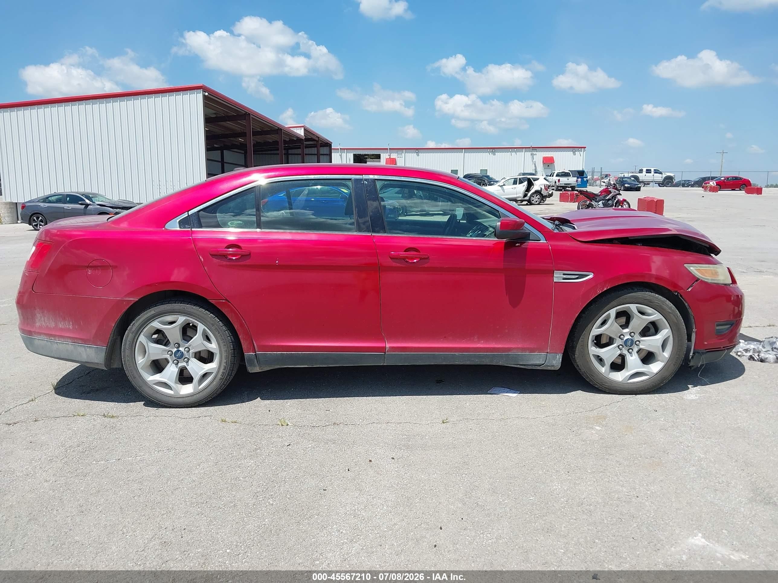 2012 Ford Taurus Sel Красный vin: 1FAHP2EW6CG135010