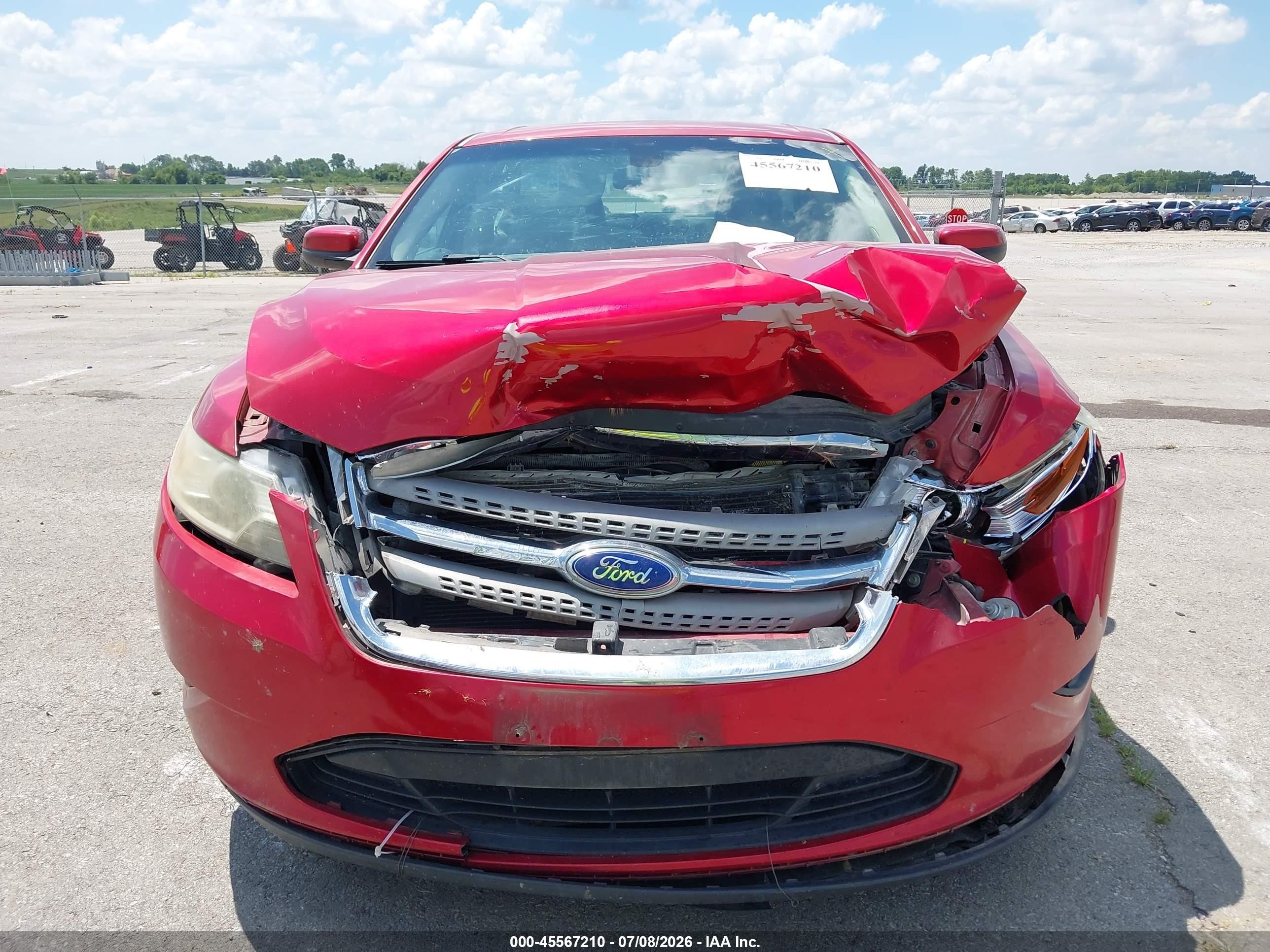 2012 Ford Taurus Sel Красный vin: 1FAHP2EW6CG135010
