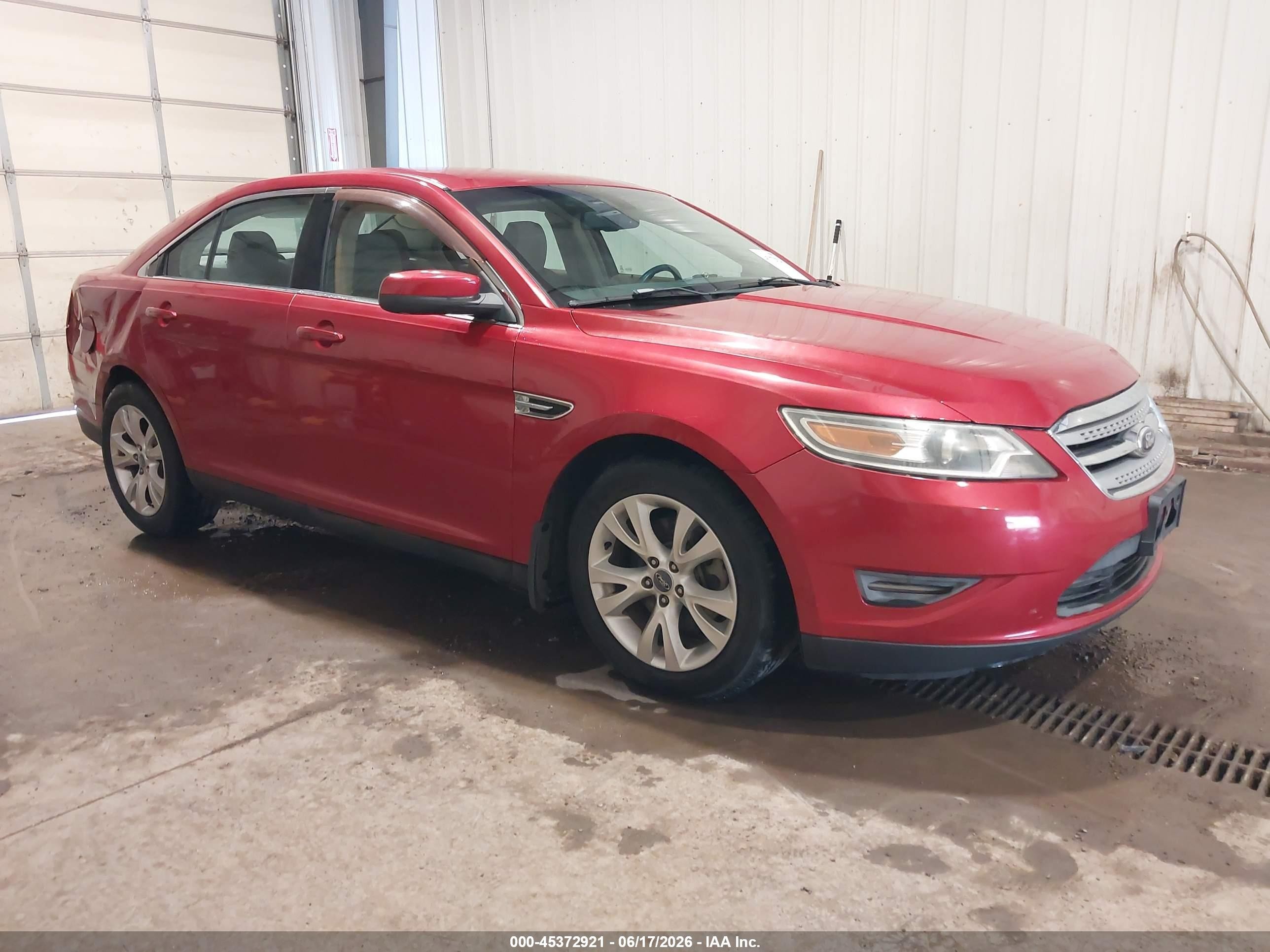 2011 Ford Taurus Sel Red vin: 1FAHP2EW7BG102645