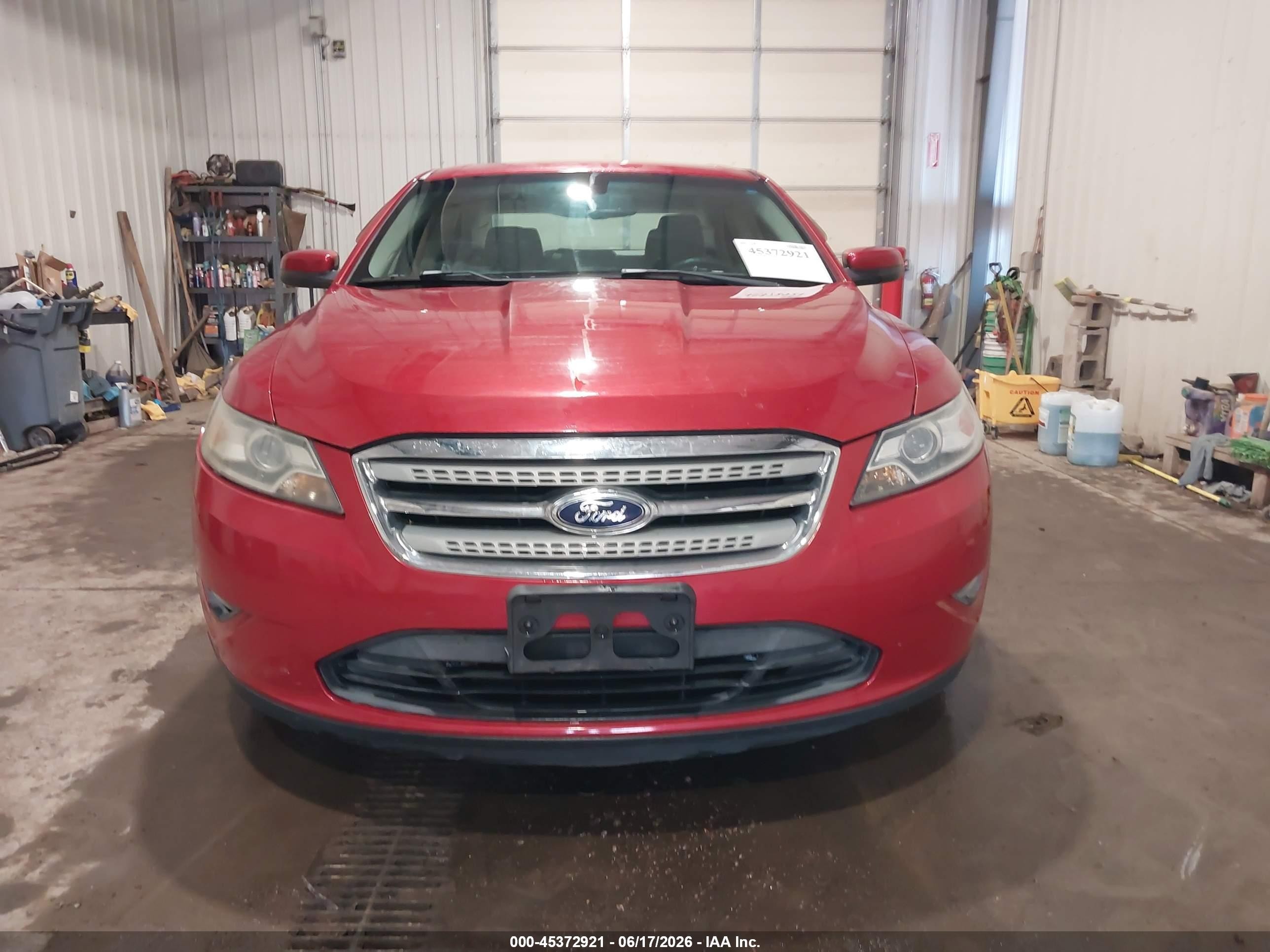 2011 Ford Taurus Sel Red vin: 1FAHP2EW7BG102645