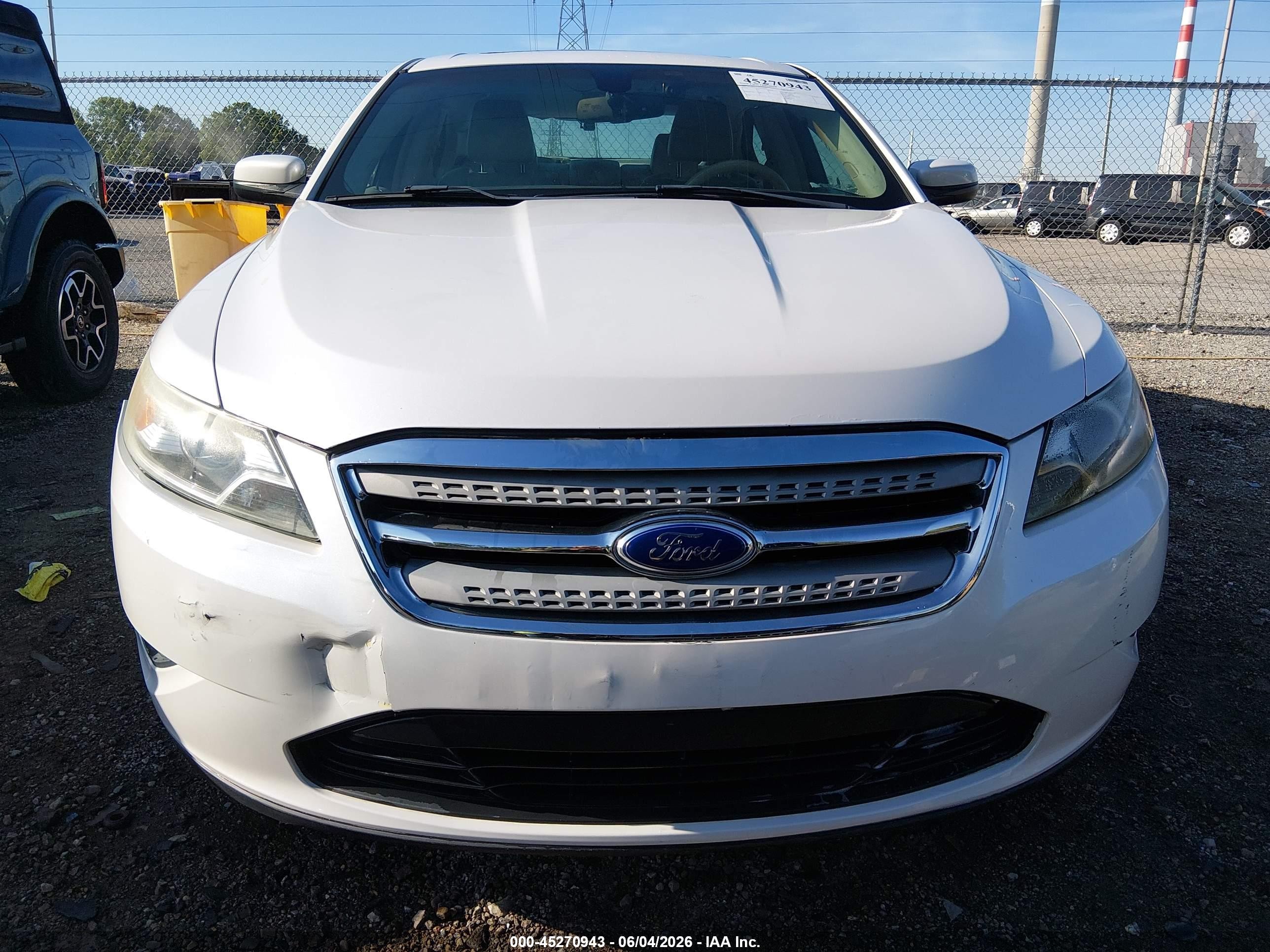 2011 Ford Taurus Sel White vin: 1FAHP2EW7BG165311