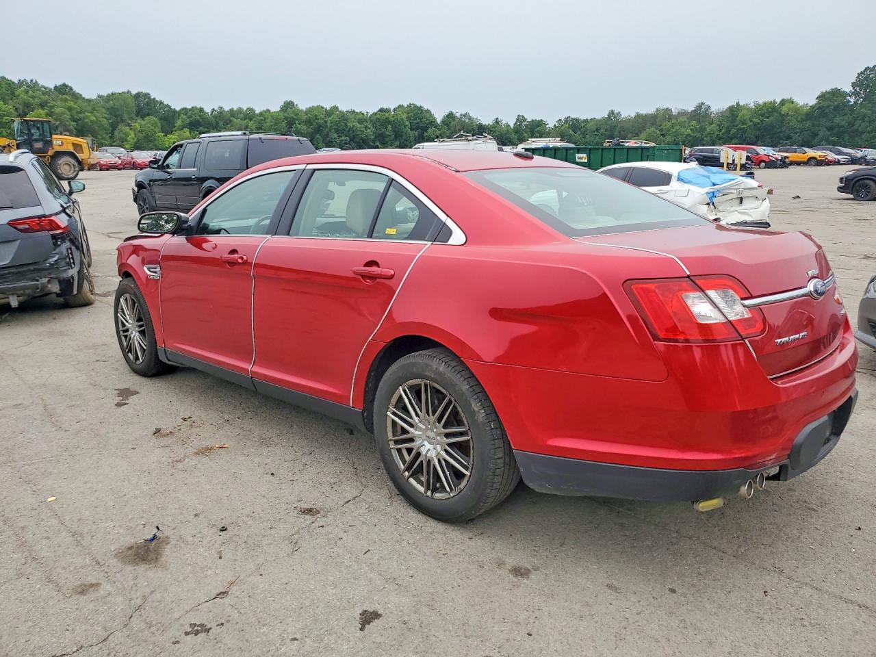 2012 Ford Taurus Sel Red vin: 1FAHP2EW7CG130009