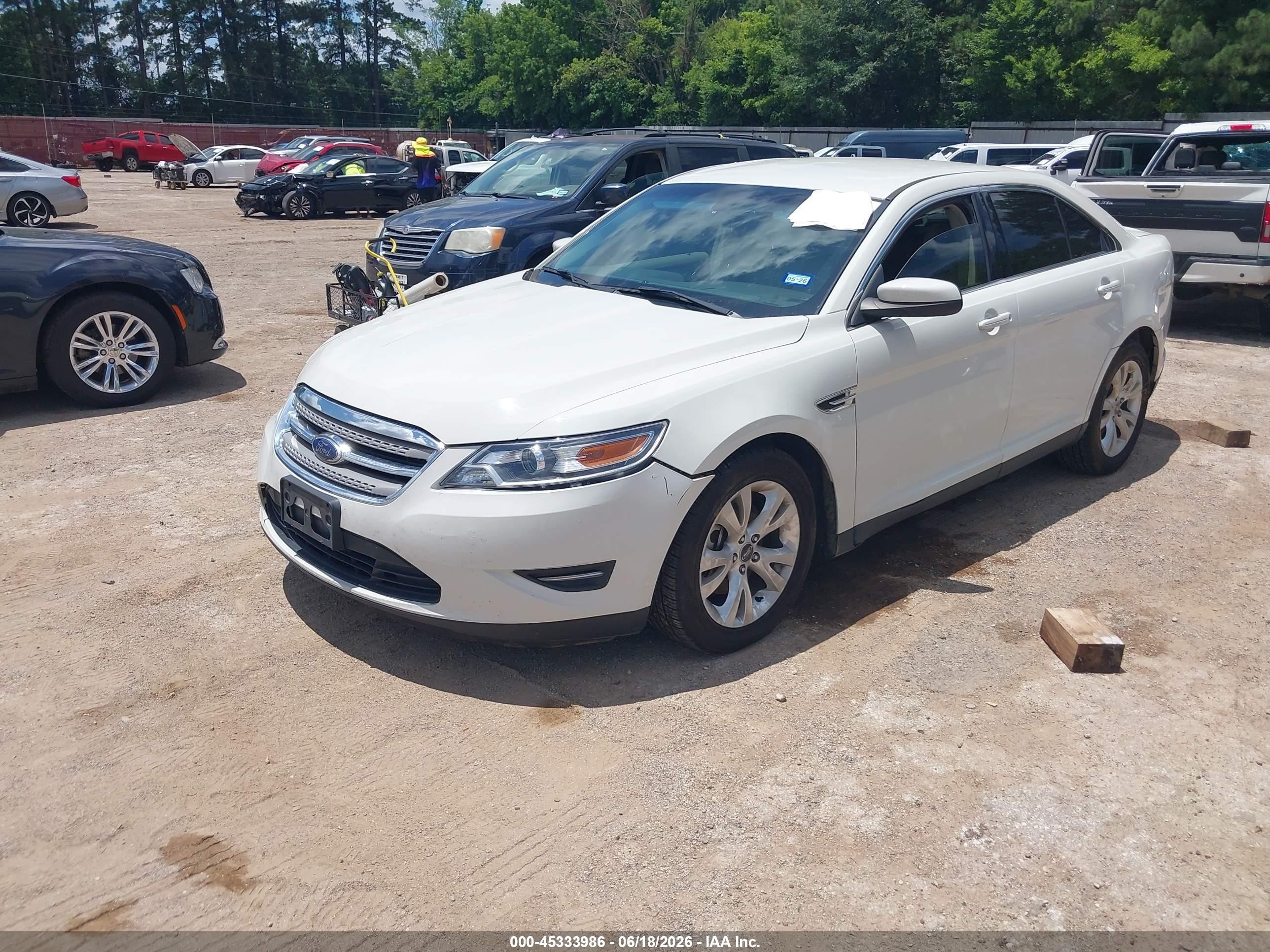 2012 Ford Taurus Sel White vin: 1FAHP2EW7CG130236