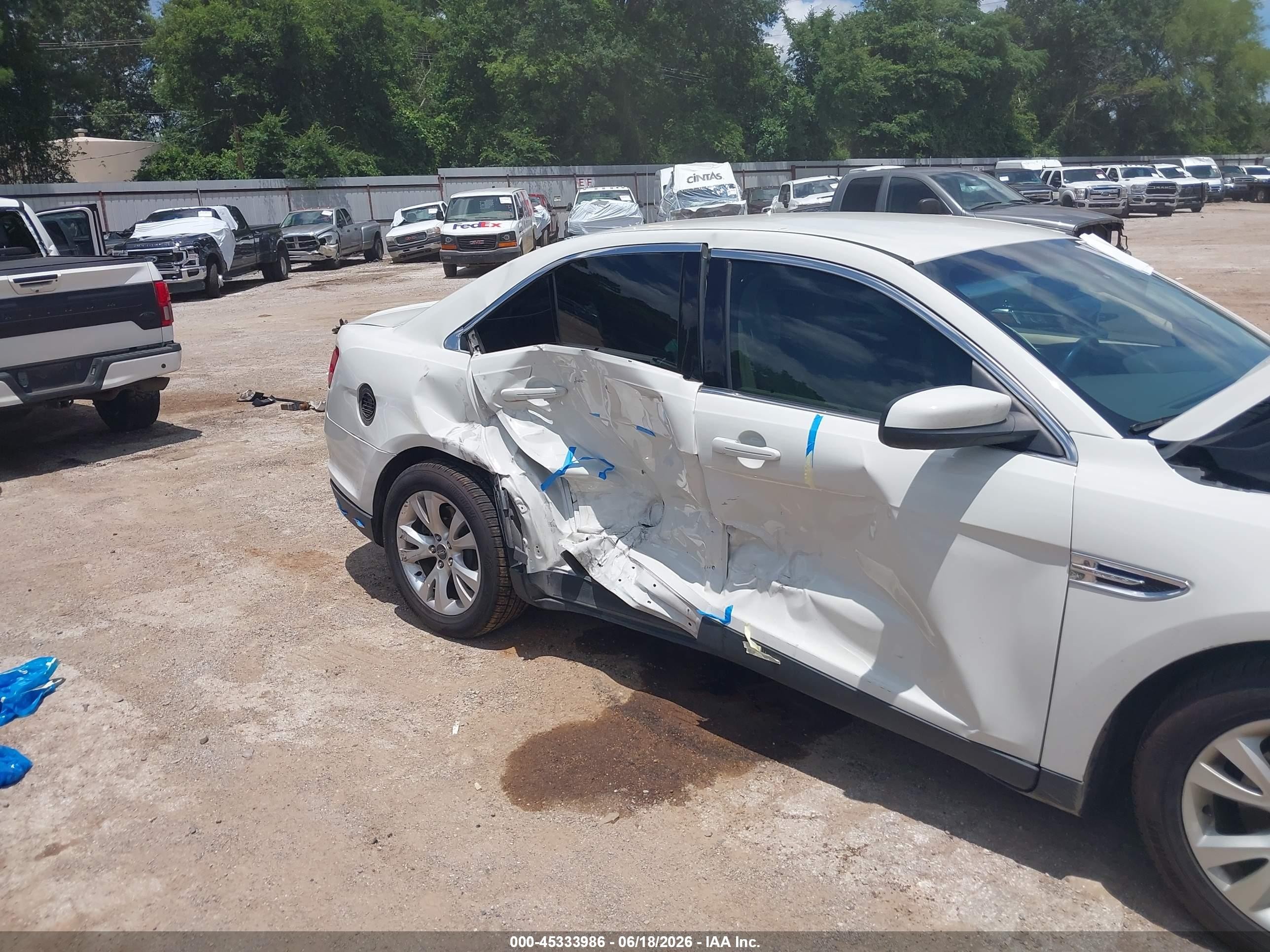 2012 Ford Taurus Sel White vin: 1FAHP2EW7CG130236