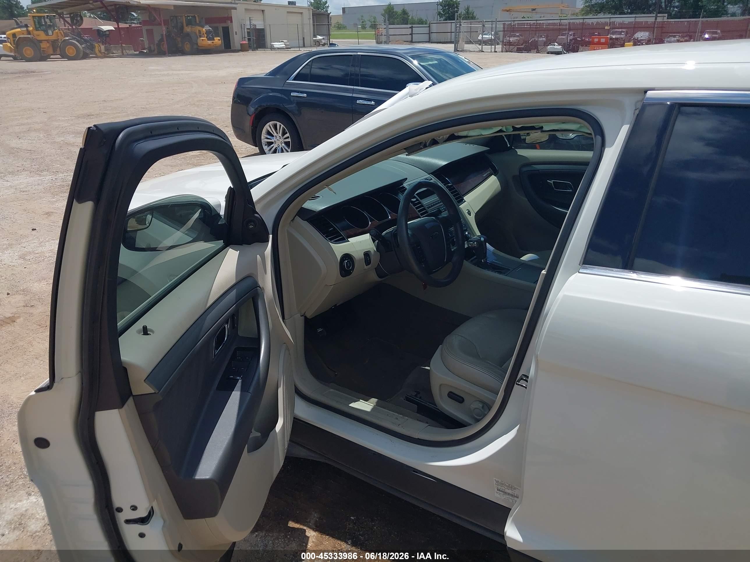 2012 Ford Taurus Sel White vin: 1FAHP2EW7CG130236